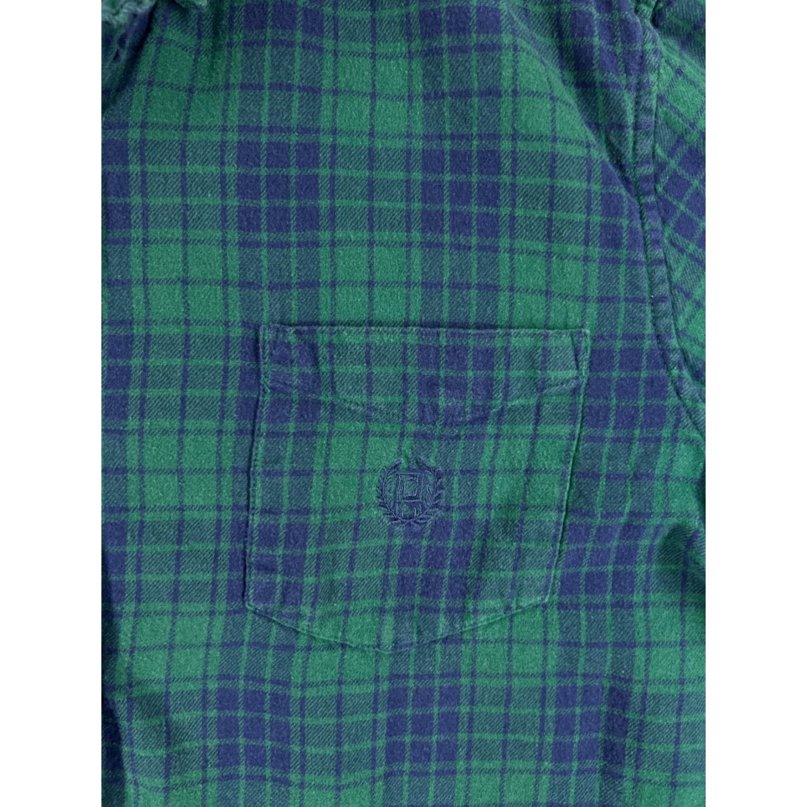 Chaps VINTAGE Chaps Shirt Mens Large Blue Green Plaid Cotton Flannel Button-Up Long Sleeve Casual Workwear with Pockets Size US L / EU 52-54 / 3 - 7 Thumbnail