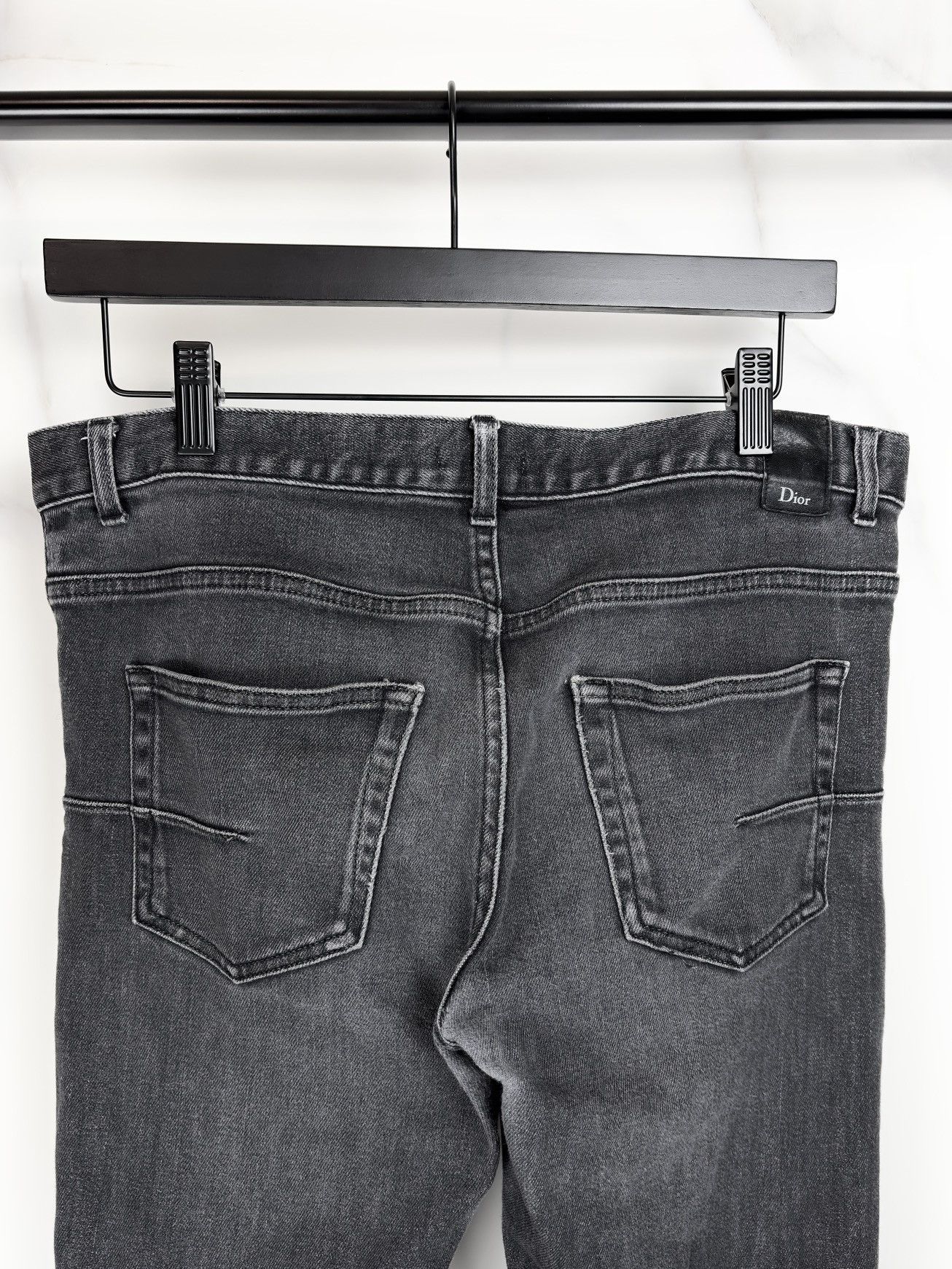 Dior Dior Homme Gray Skinny Denim Jeans KVA Size US 31 - 4 Thumbnail