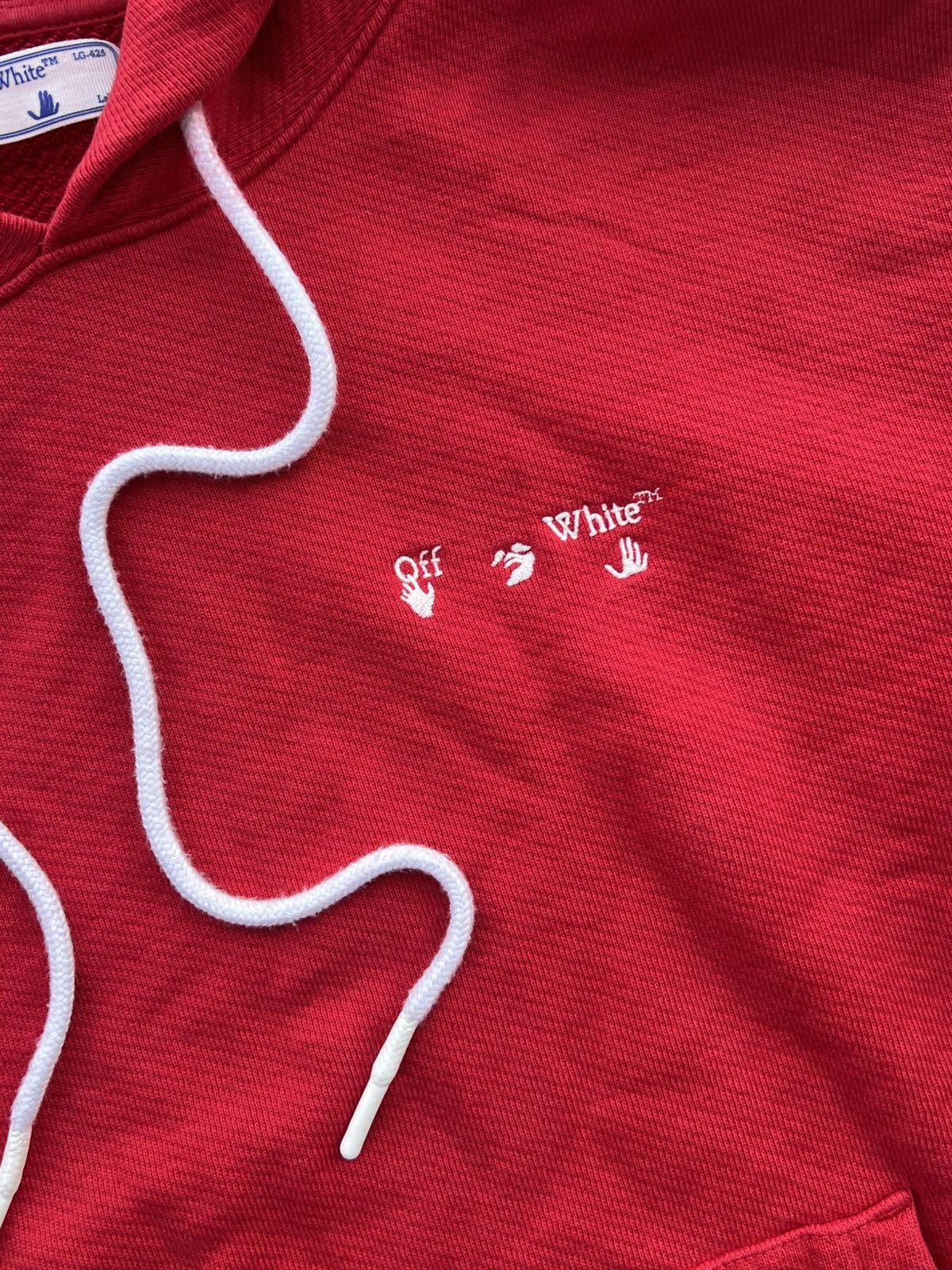 Off-White Off White red hoodie virgil abloh Size US M / EU 48-50 / 2 - 3 Thumbnail