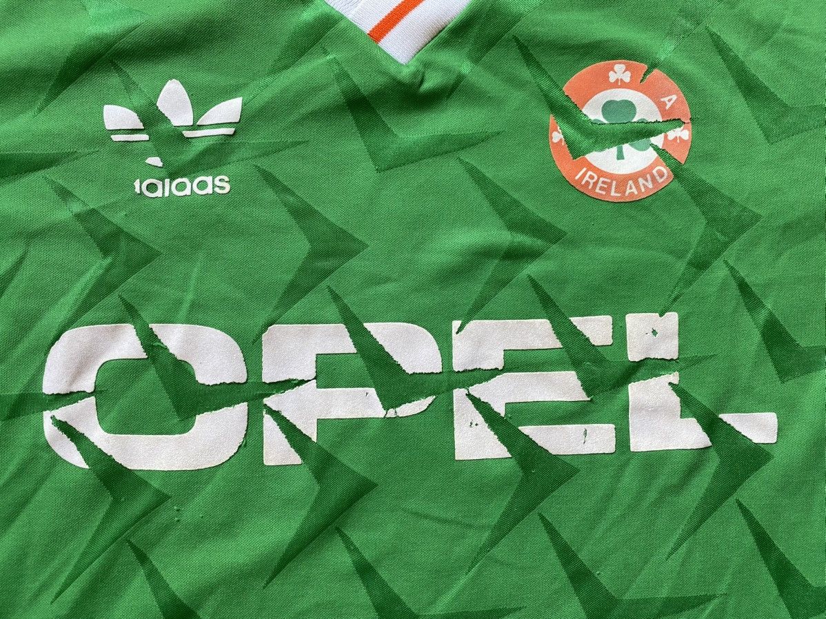 Adidas Adidas Republic Of Ireland Jersey Home Shirt Soccer Football Size US L / EU 52-54 / 3 - 6 Thumbnail