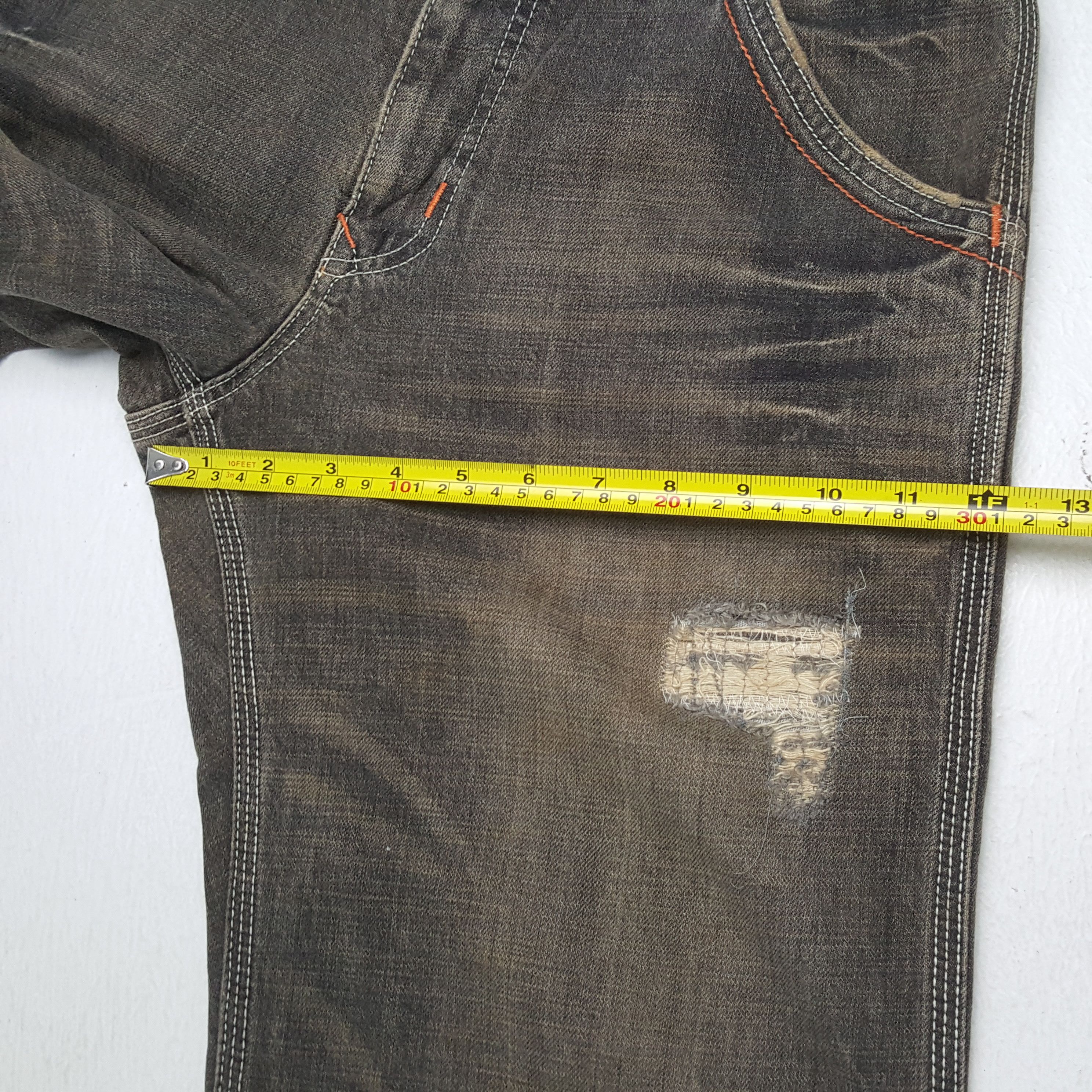 Edwin × Vintage Vintage EDWIN Japanese Style Distressed Denim Jeans Size US 34 / EU 50 - 9 Thumbnail