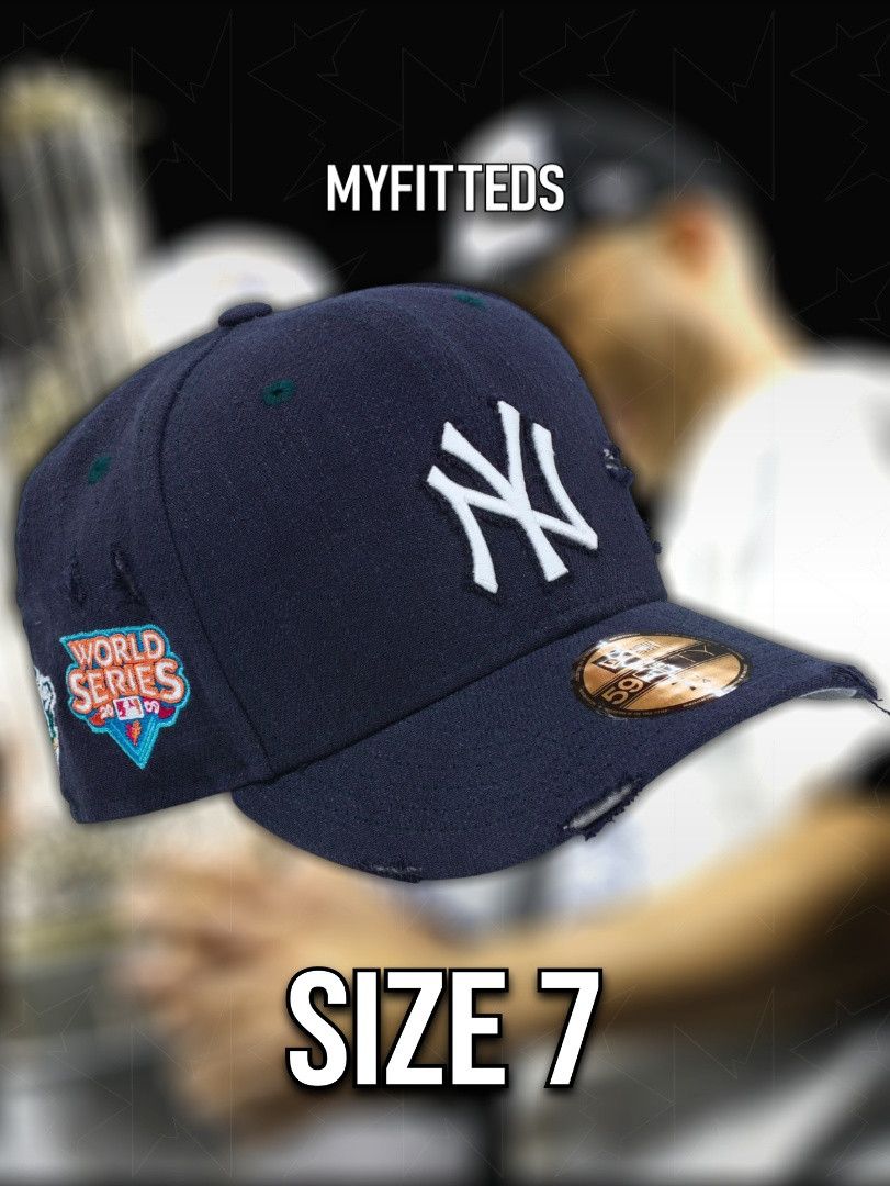 MLB × New Era × Supreme SIZE 7 NEW YORK YANKEES DISTRESSED LINEN NEW ERA FITTED CAP Size ONE SIZE - 1 Thumbnail