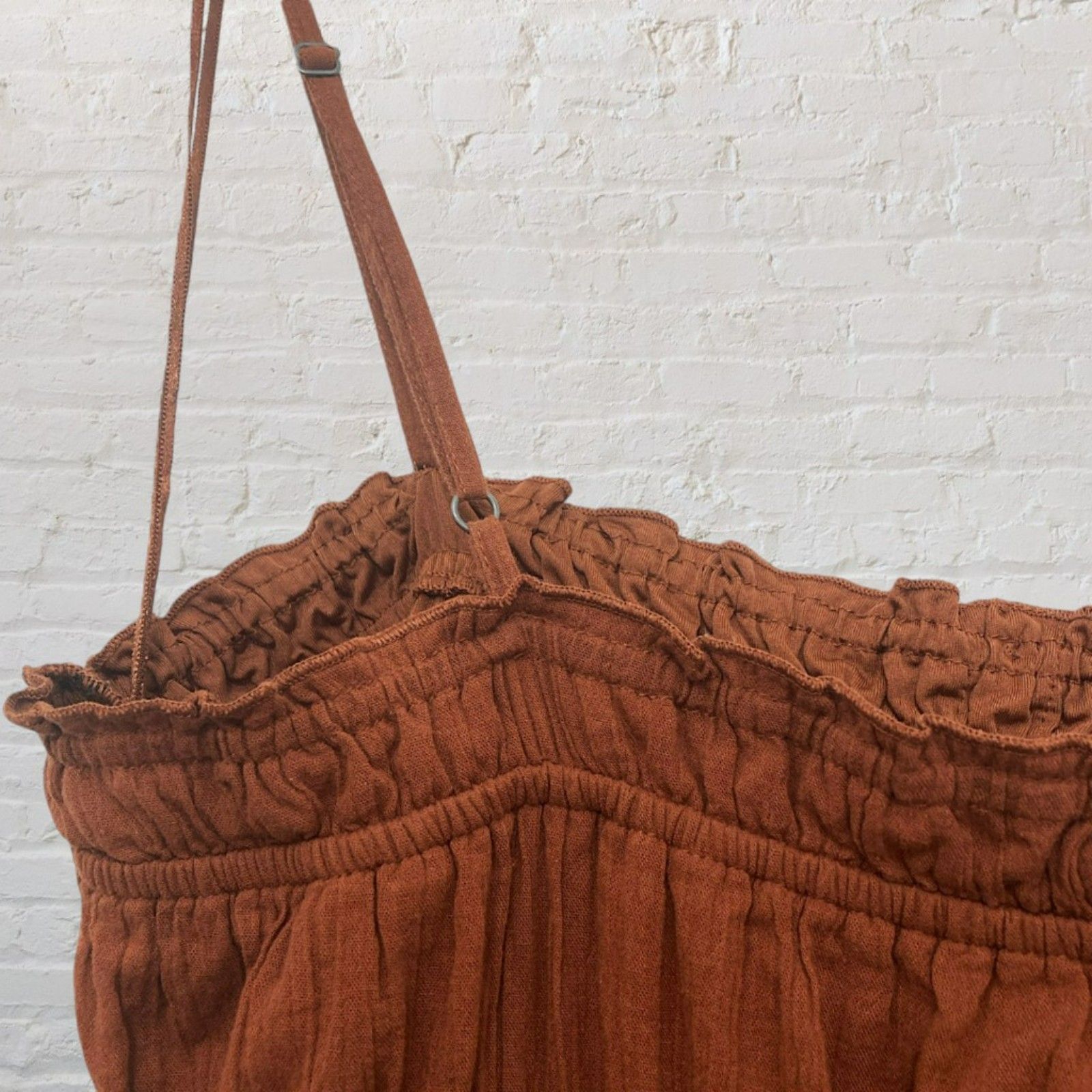 Aeropostale Aeropostale Cinnamon Smocked Mini Dress Size XL / US 12-14 / IT 48-50 - 7 Thumbnail