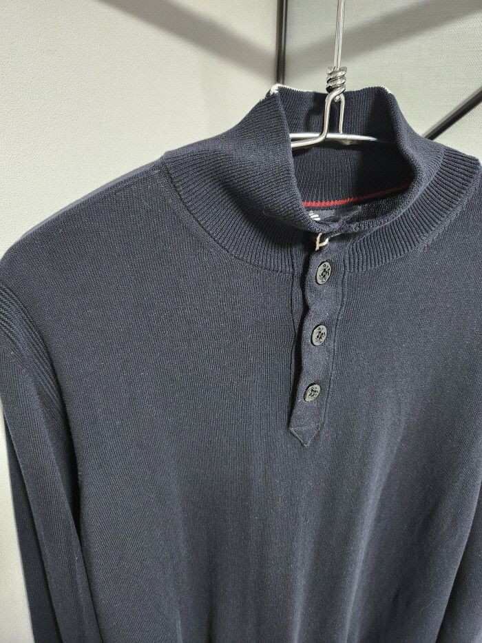 Other MARINA YACHTING BUTTON MOCK NECK SWEATER Size US L / EU 52-54 / 3 - 2 Thumbnail