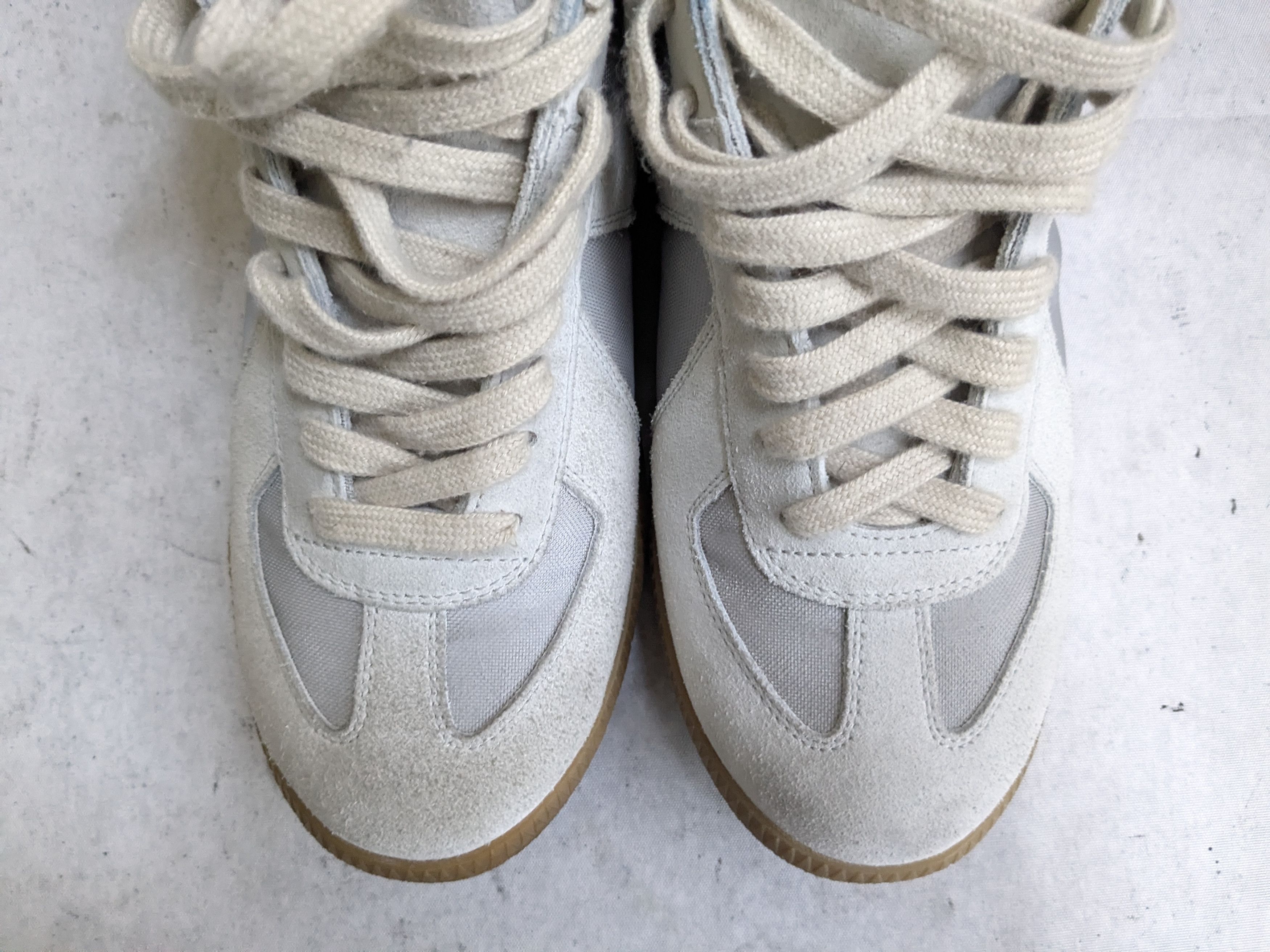 Maison Margiela Maison Margiela Replica GAT White Gray 7 40 High Tops Size US 7 / EU 40 - 4 Thumbnail