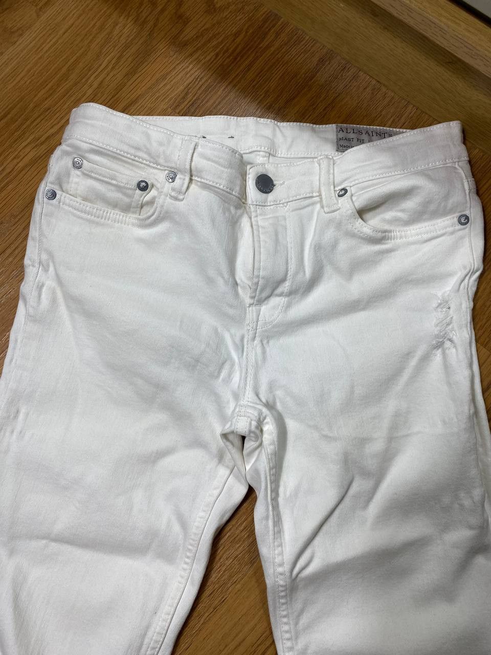 Allsaints × Japanese Brand Crazy Crash Dirty Baggy Faded Jean Japan Avant Garde Style Size US 28 / EU 44 - 16 Thumbnail