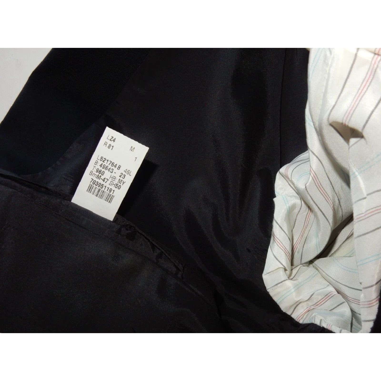 Ralph Lauren VINTAGE Ralph Lauren Men's Blazer Sport Coat Jacket Wool Size 46L Big & Tall Black Size 46R - 5 Thumbnail