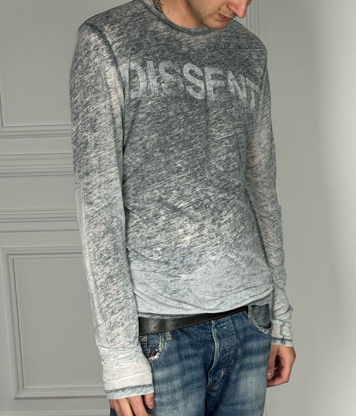 Allsaints Allsaints Avant Garde Distressed Grunge Vibe Long Sleeve Top Size US S / EU 44-46 / 1 - 3 Thumbnail