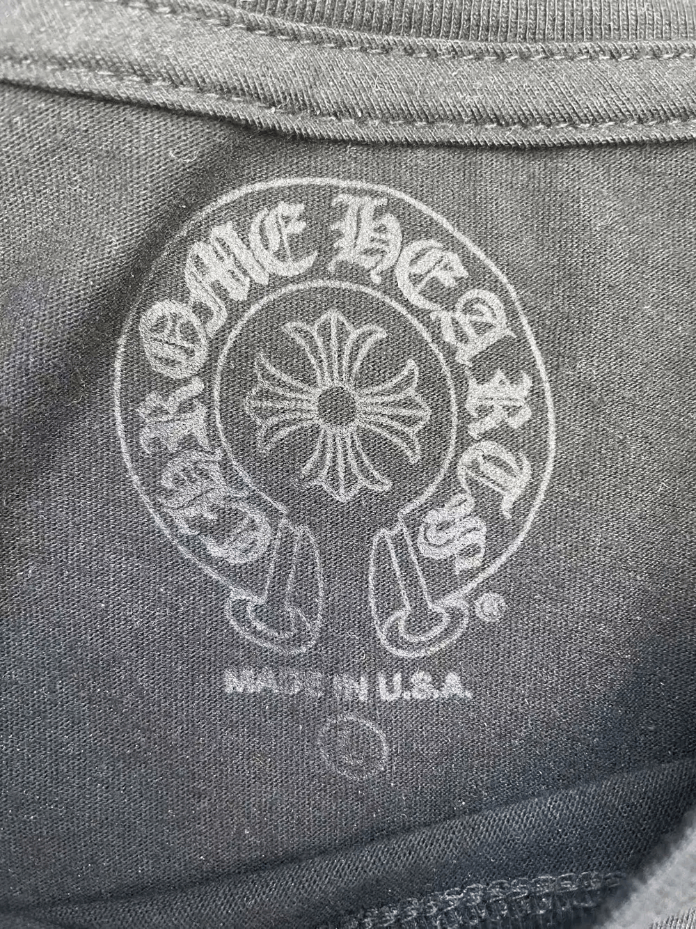 Chrome Hearts Chrome Hearts Hong Kong Exclusive Horseshoe Black Tee Size US L / EU 52-54 / 3 - 6 Thumbnail