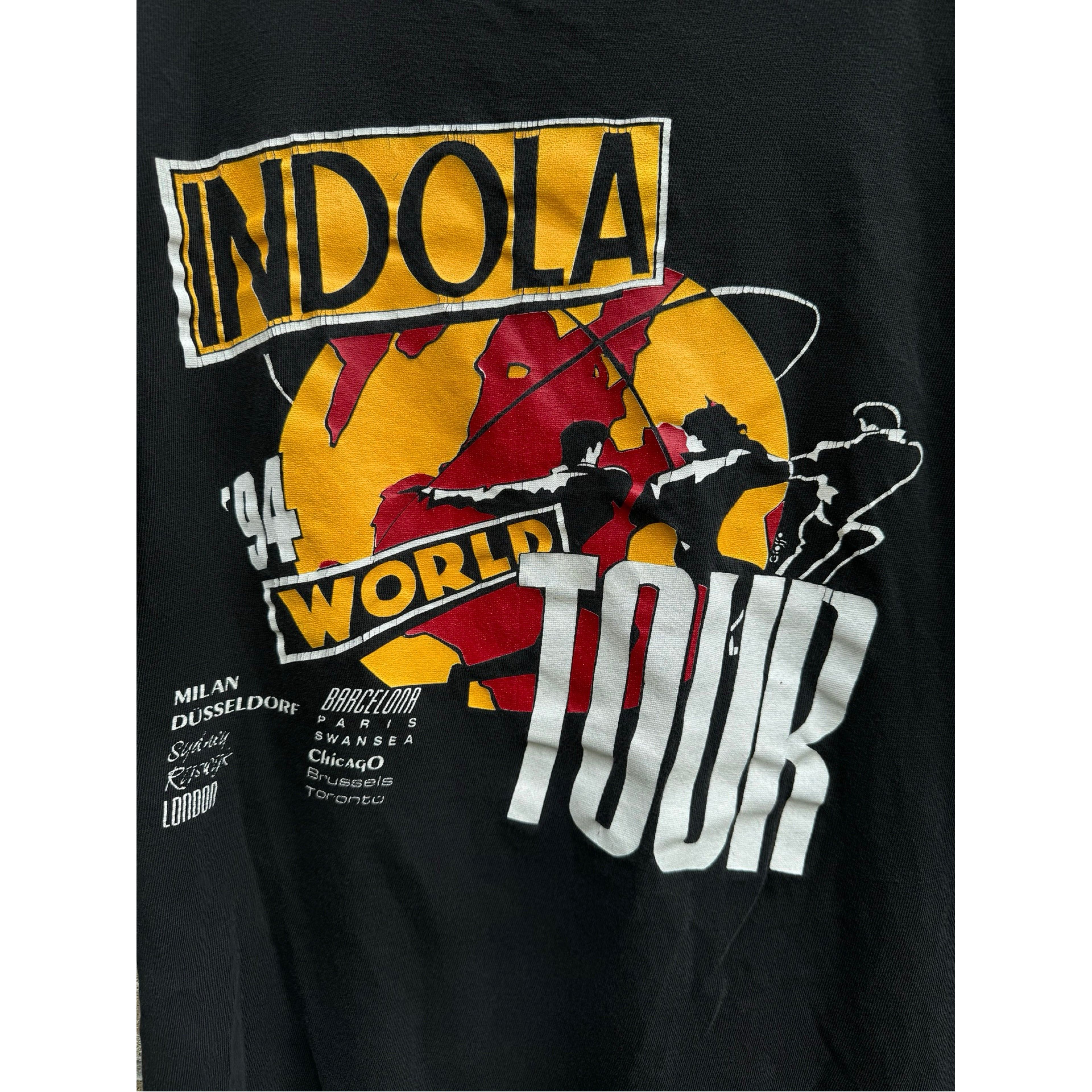 Vintage Indola World Tour 1994 Tee Size US XL / EU 56 / 4 - 3 Thumbnail