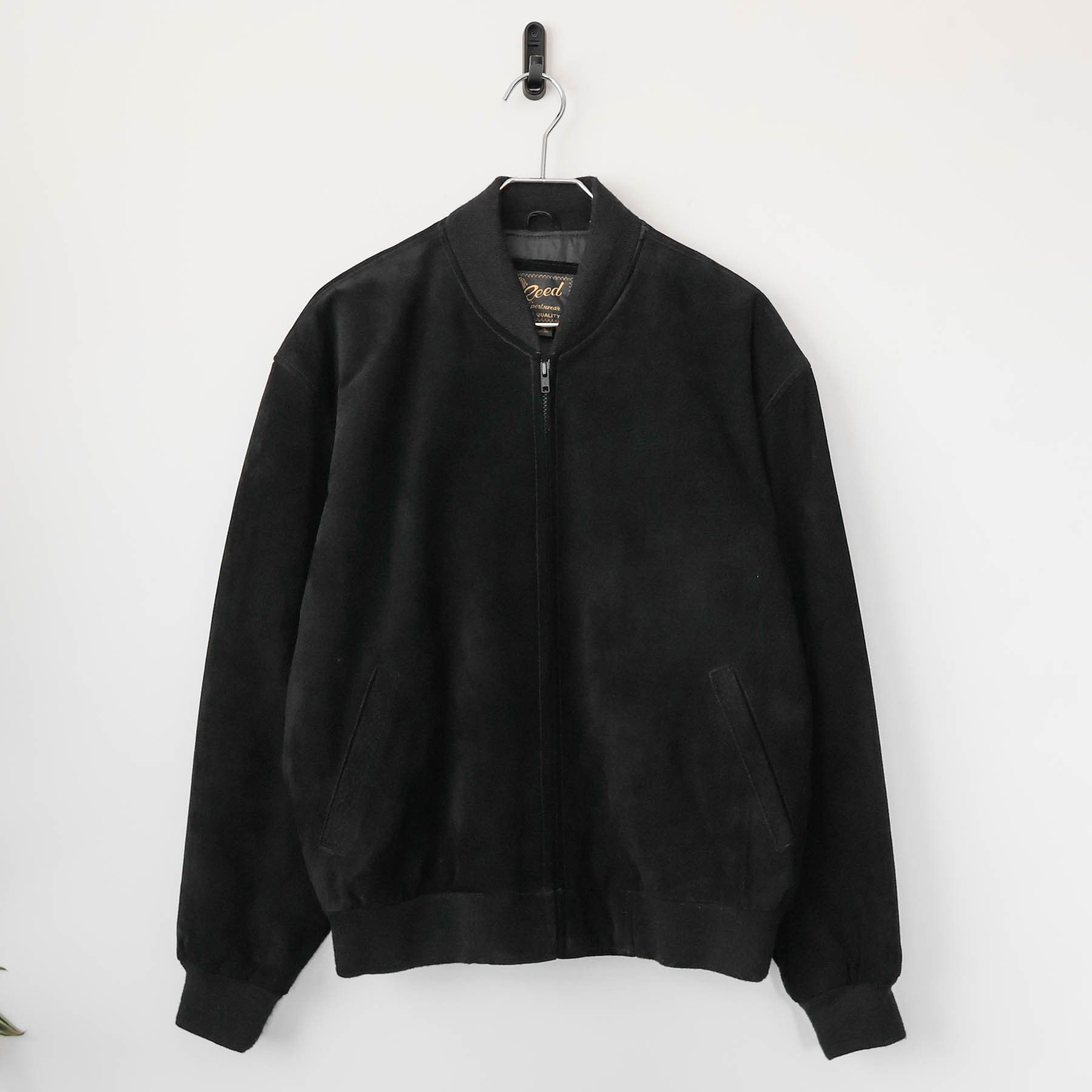 Vintage VTG Austin Clothing Co. Suede Leather Bomber Jacket Sz XL 