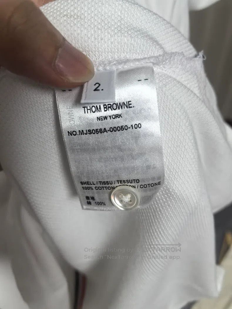 Thom Browne Thom Browne White Short Sleeve T-Shirt Size US M / EU 48-50 / 2 - 5 Thumbnail