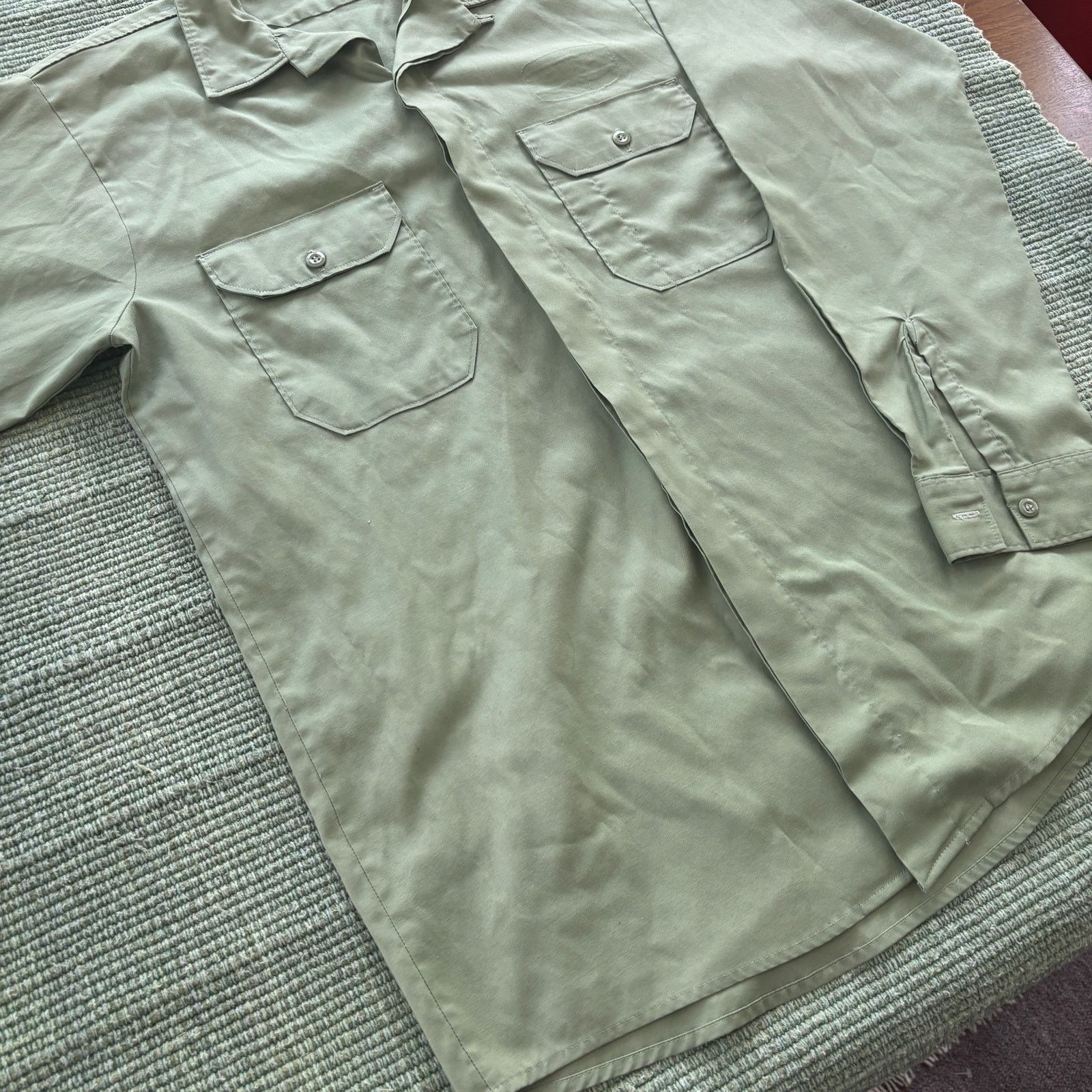 Vintage Vintage 70s Loop Collar Work Shirt Sz XL Long Sleeve Size US XL / EU 56 / 4 - 6 Thumbnail