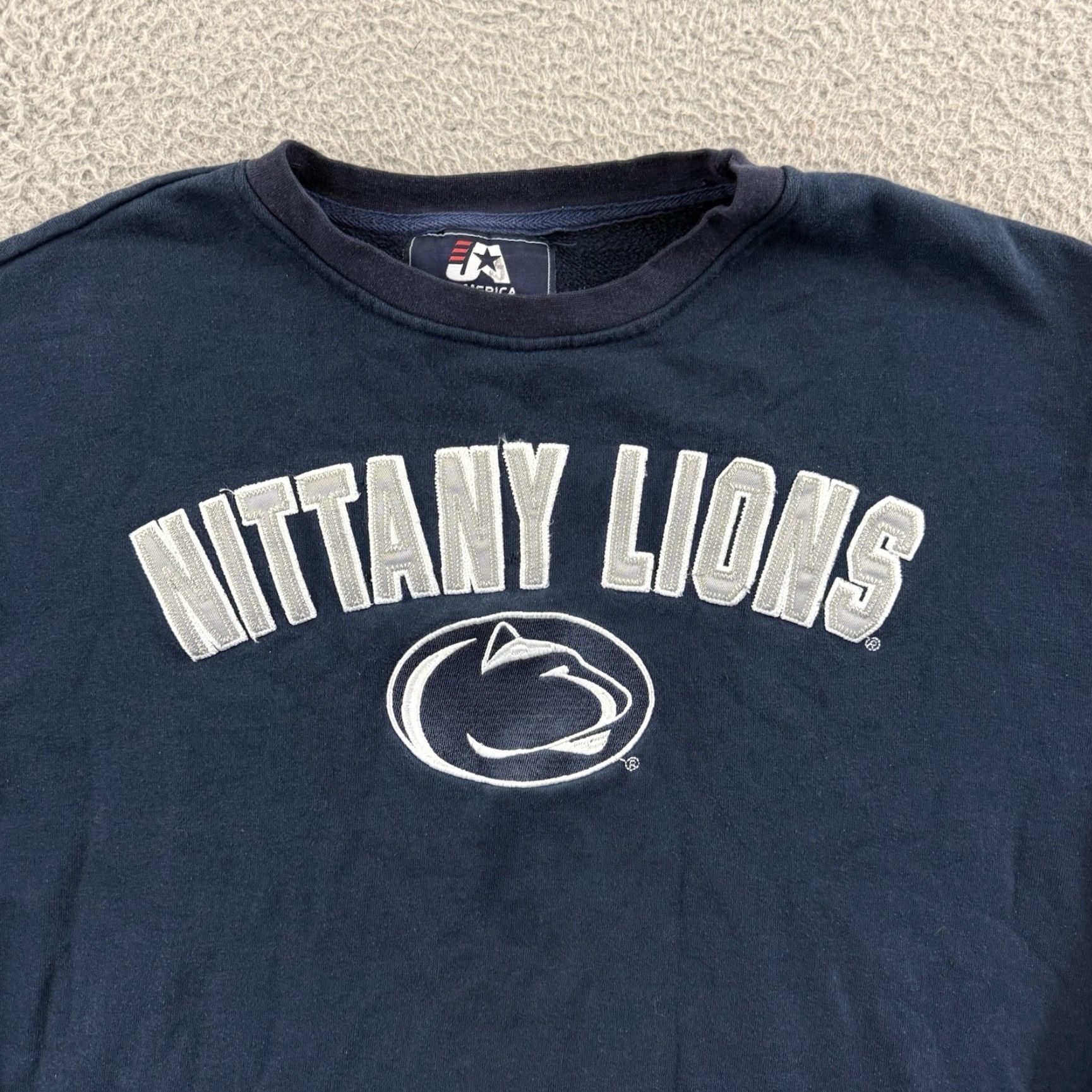 Vintage VINTAGE Penn State Nittany Lions Sweatshirt Men’s 2XL Blue 90s University College Logo Graphic Print Pullover Crewneck Sweatshirt USA J America Size US XXL / EU 58 / 5 - 3 Thumbnail