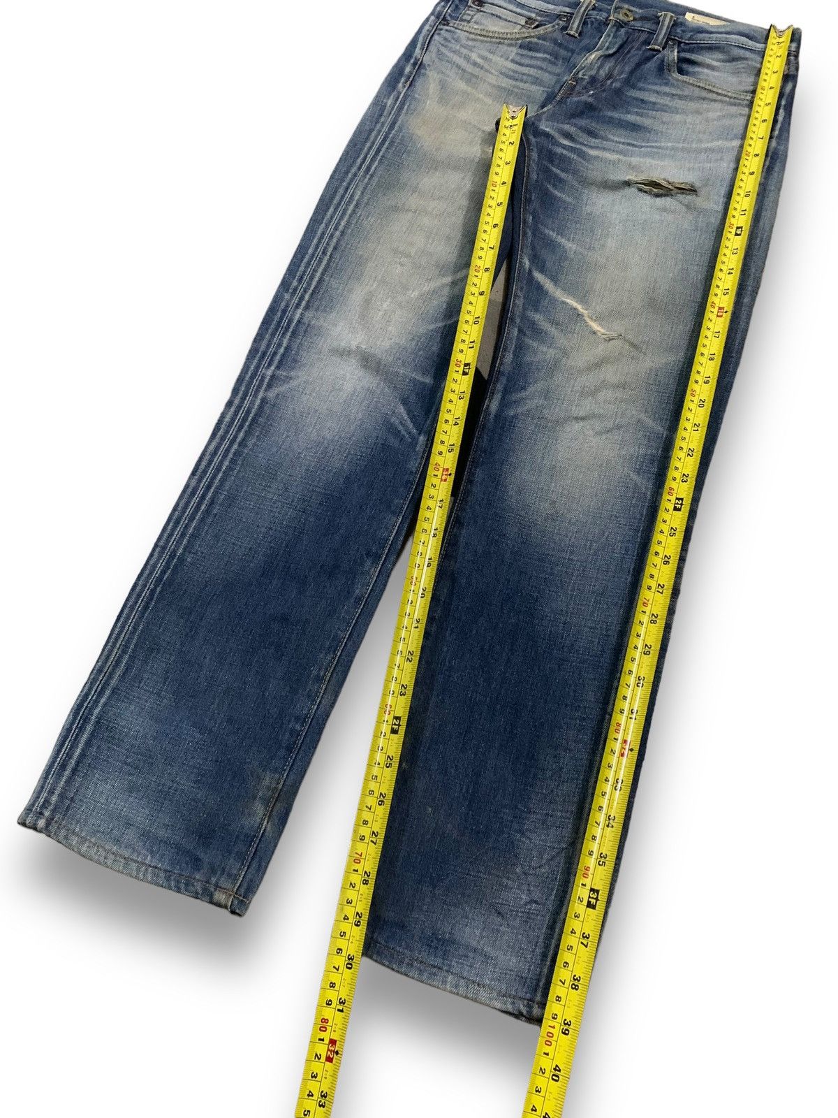 Levi's Vintage Clothing Vintage Y2K Levis 511 Japan Slim Straight Ripped Grunge Jean Size US 29 - 16 Thumbnail