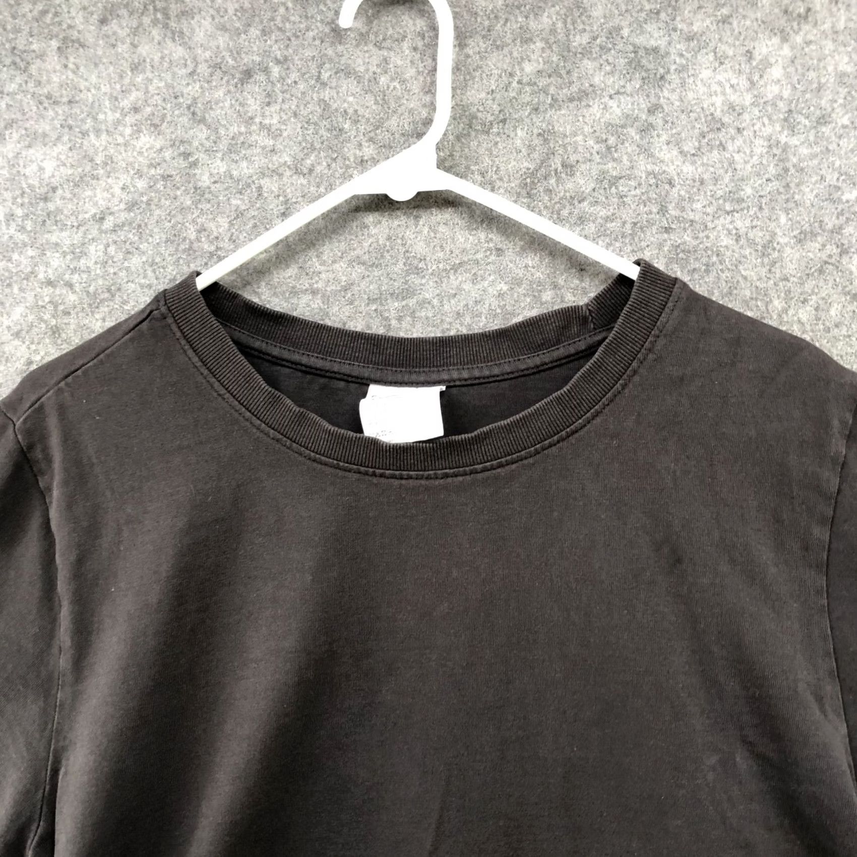 Onia Onia Cropped T Shirt Womens Large L Dark Gray Crewneck Short Sleeve Relaxed Size L / US 10 / IT 46 - 3 Thumbnail