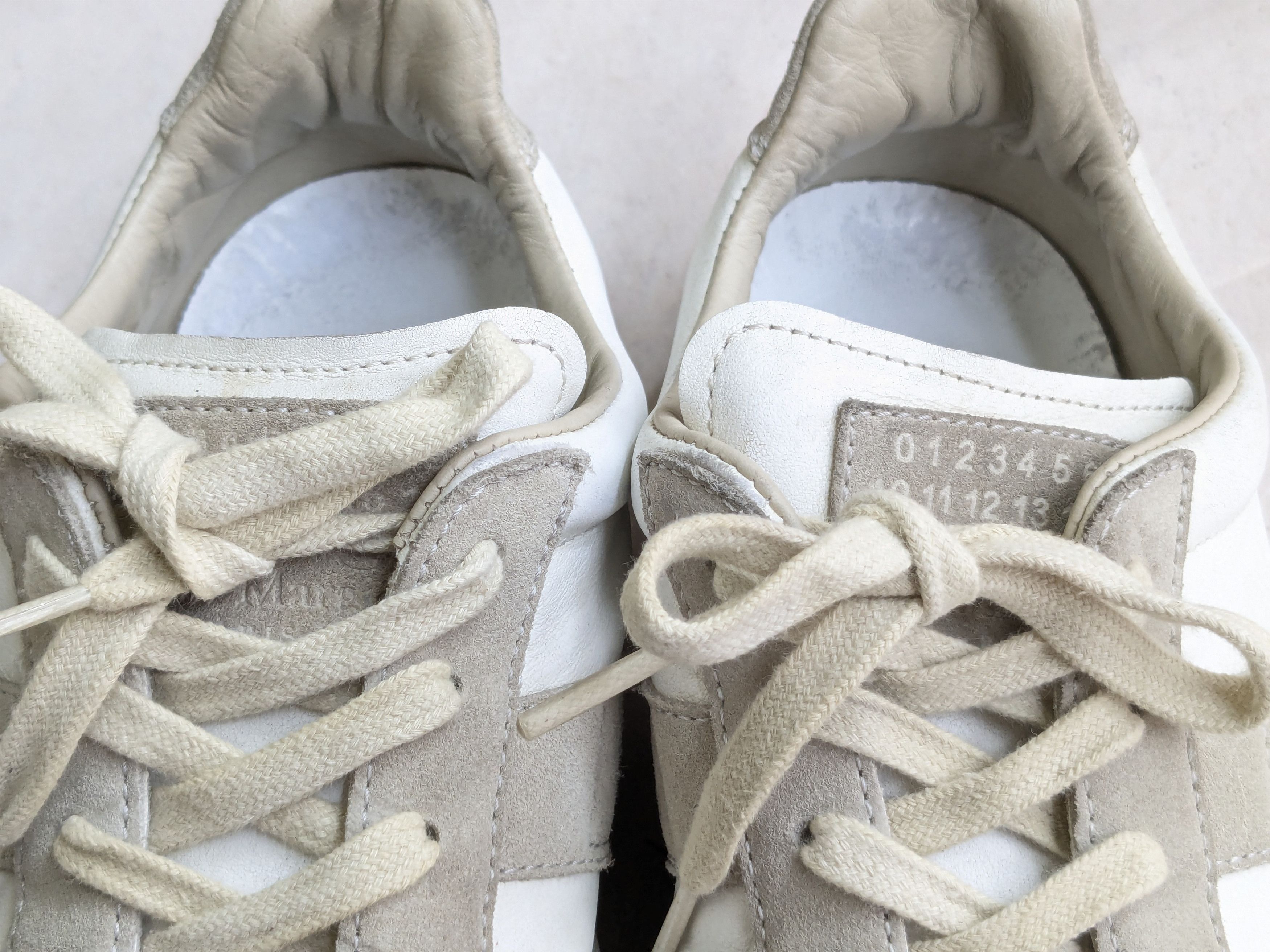 Maison Margiela Maison Margiela GAT Replica White Gray 7 40 Low Suede Size US 7 / EU 40 - 5 Thumbnail