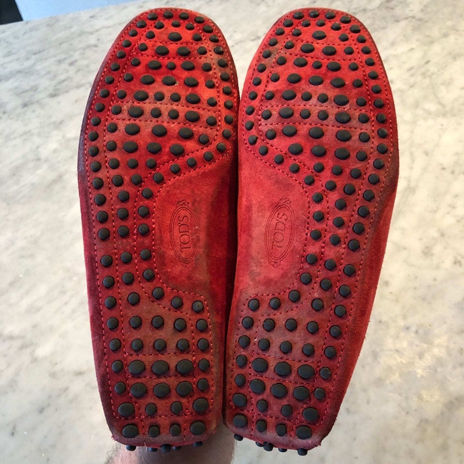 Tod's Tod’s Red Suede Loafers Driving Moc Size 7 Fits like 8.5 Size US 7 / EU 40 - 6 Thumbnail