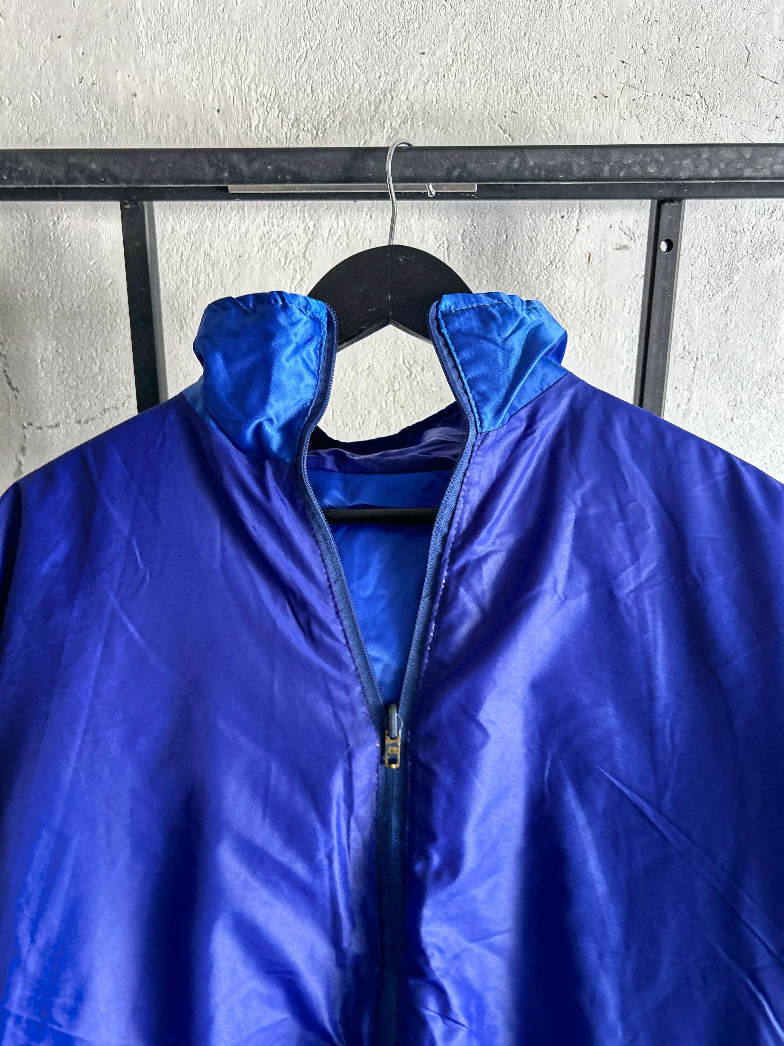 Vintage Blue Puffer Bomber Jacket Minimal Oversized Outerwear Size US M / EU 48-50 / 2 - 6 Thumbnail