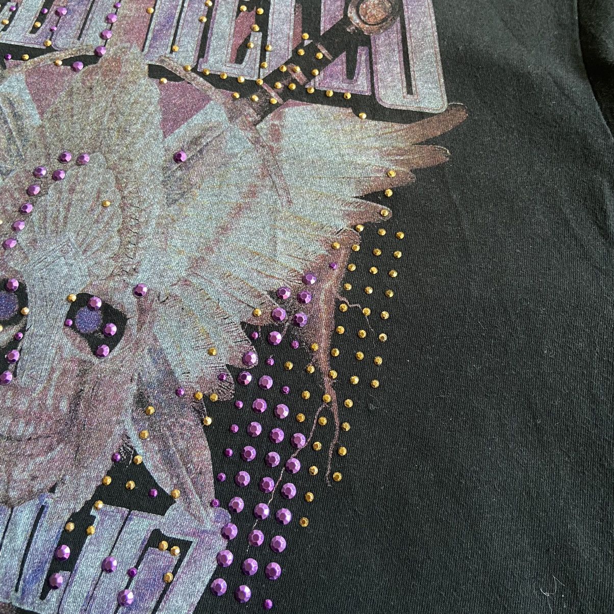 If Six Was Nine 📌 Vintage Fishbone Skull Graphic Y2K Rhinestones Tee Size S / US 4 / IT 40 - 11 Thumbnail