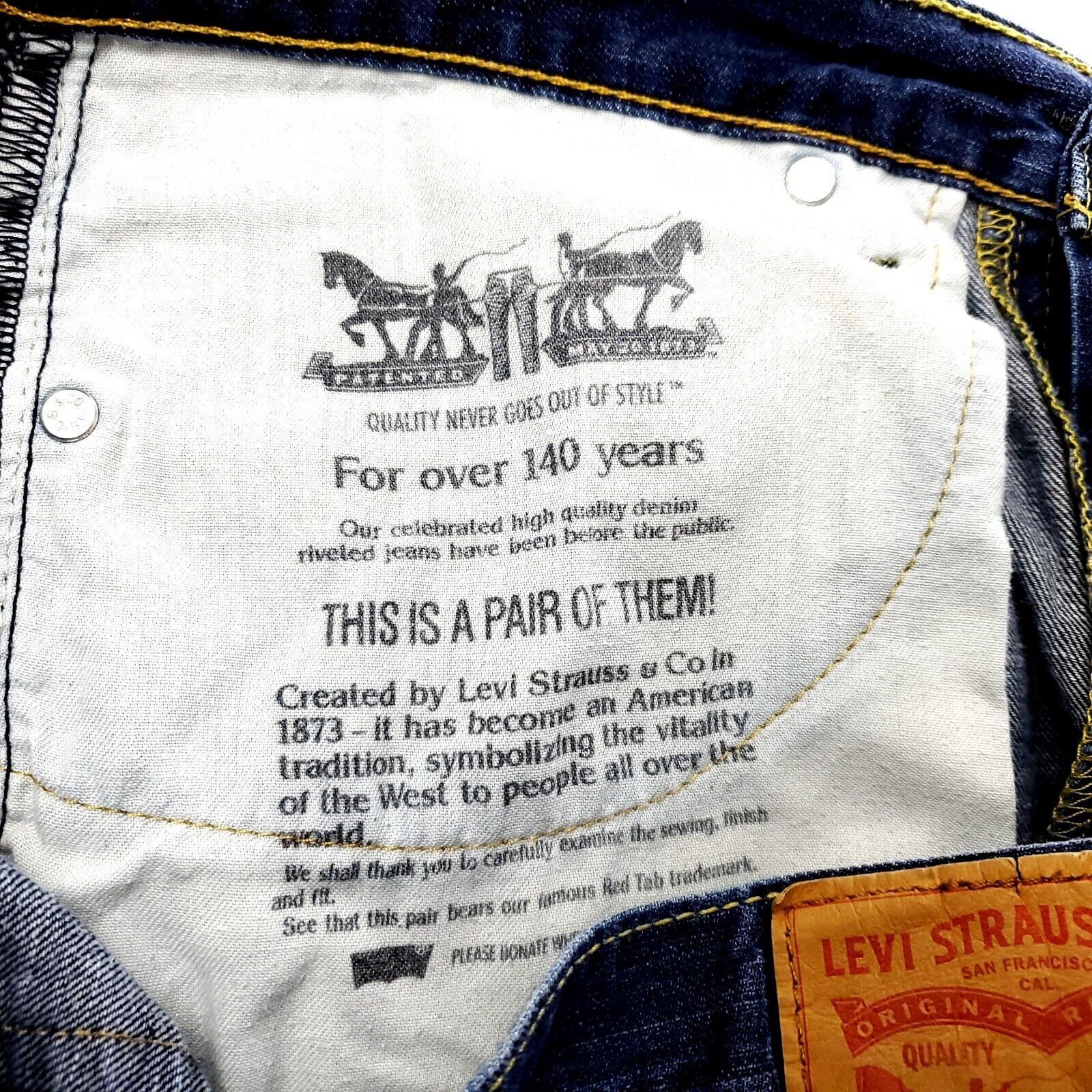 Levi's Levi's 505 Straight Regular Fit Blue Jeans 34/31 Enzyme Ston Size US 34 / EU 50 - 6 Thumbnail