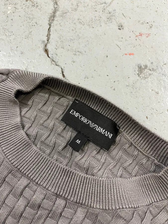 Emporio Armani AW2021 Emporio Armani Woven Grey Sweat Size US M / EU 48-50 / 2 - 8 Thumbnail