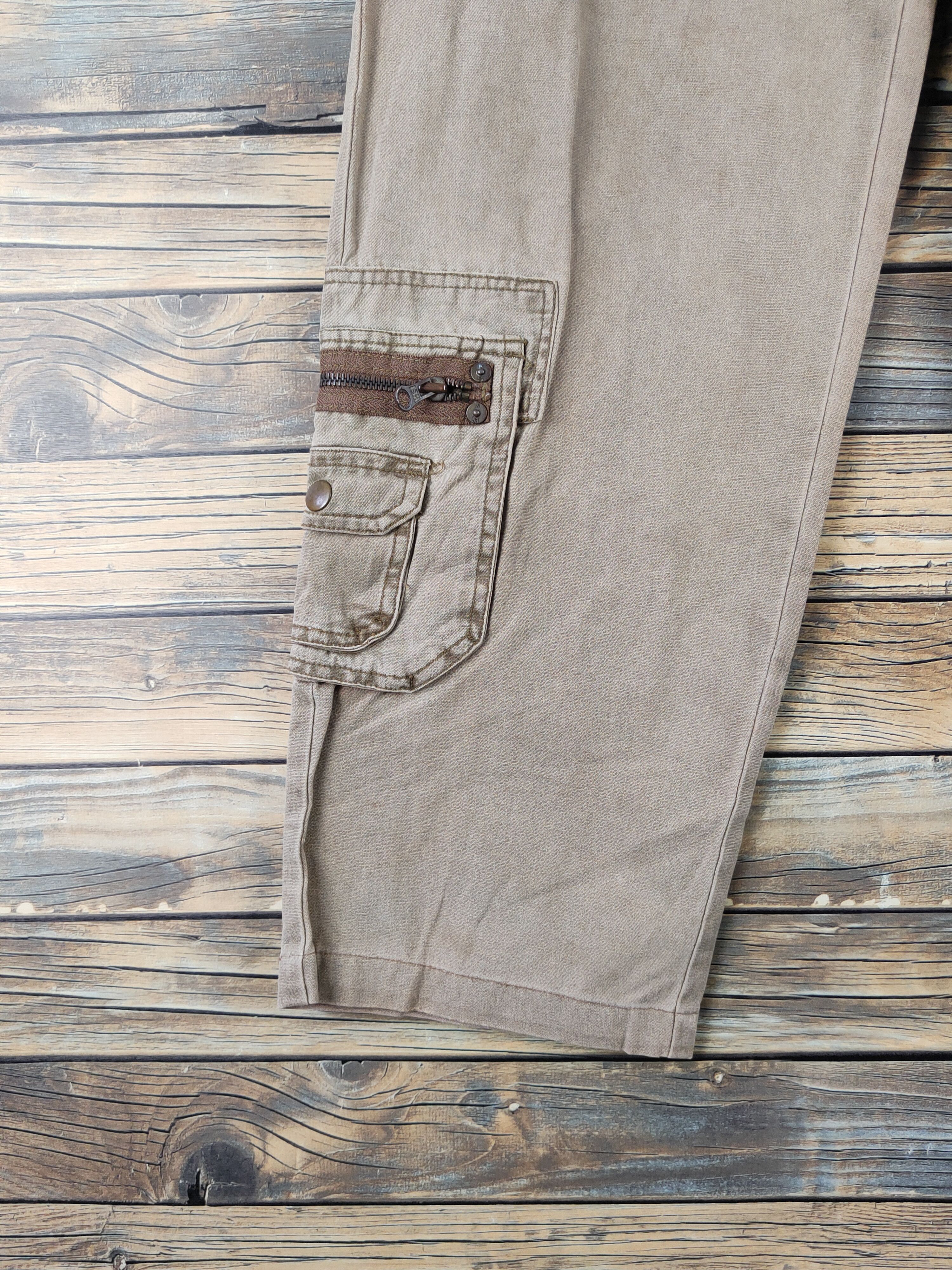 Japanese Brand DL Shane Brown Multipocket Tactical Cargo Pants #1340 Size US 28 / EU 44 - 4 Thumbnail