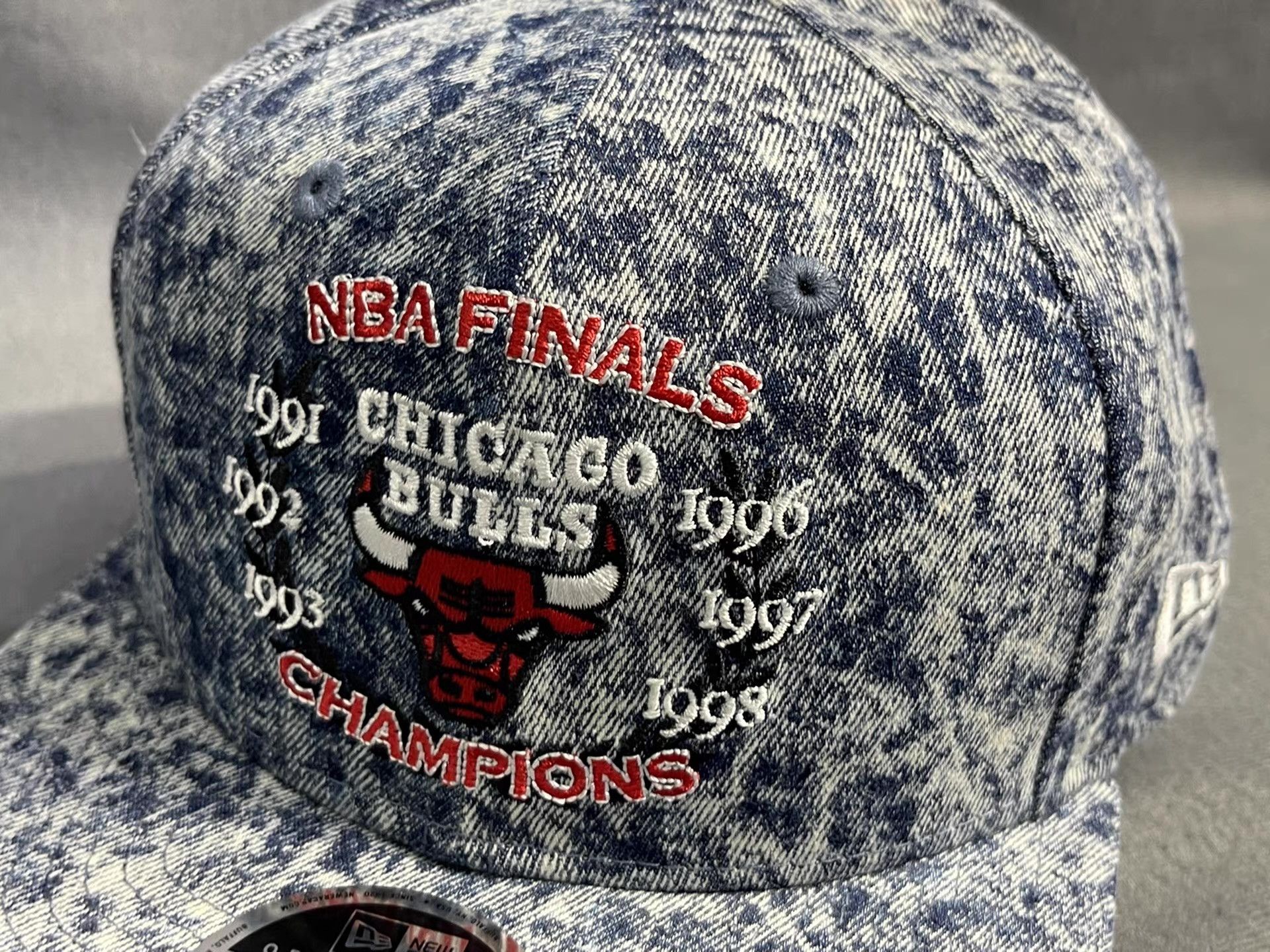 New Era New Era Chicago Bulls Flat Brim Adjustable Cap Q5 Size ONE SIZE - 8 Thumbnail