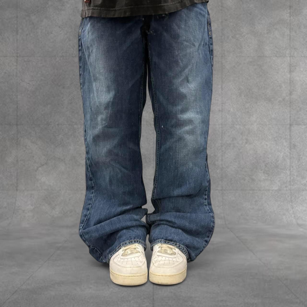 Cremieux Crazy Vintage Y2K 2000s Grunge Baggy Wideleg Cremieux Bootcut Medium Wash Denim Jeans! Size US 36 / EU 52 - 1 Thumbnail