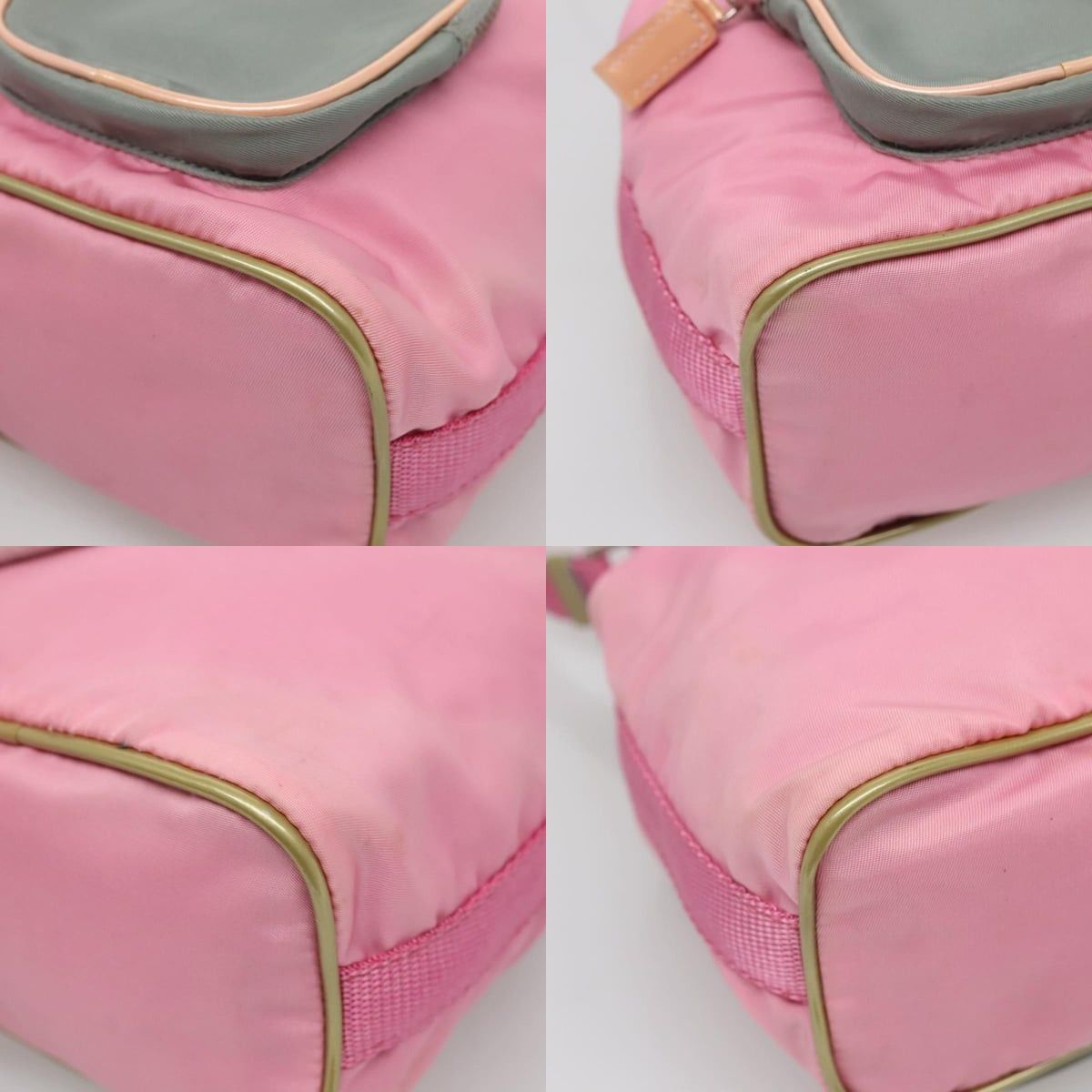 Prada PRADA Hand Bag Nylon Pink Silver Size ONE SIZE - 10 Thumbnail