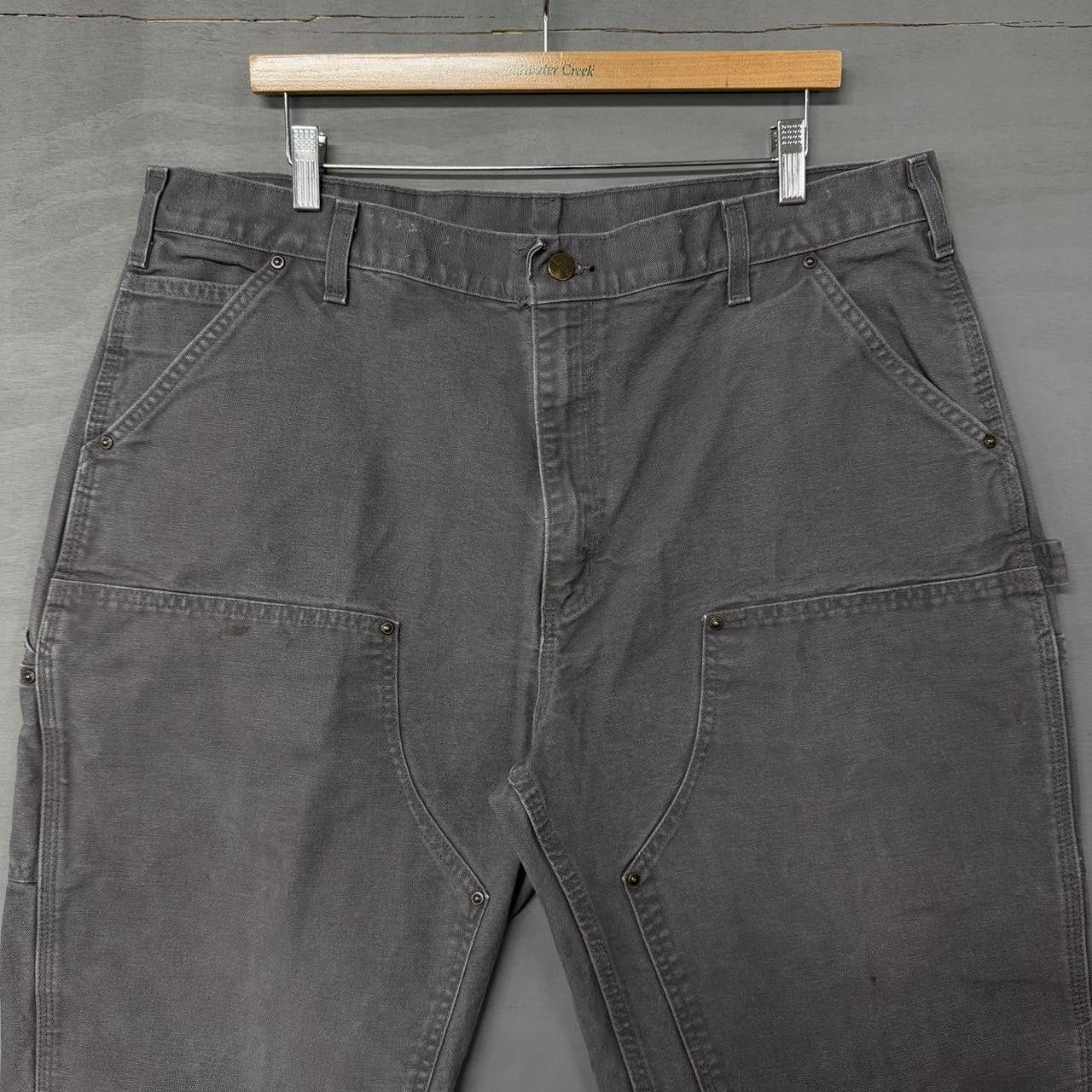 Carhartt Carhartt B136 GVL Double Knee Work Pants Grey 40 x 31 Size US 40 / EU 56 - 1 Thumbnail