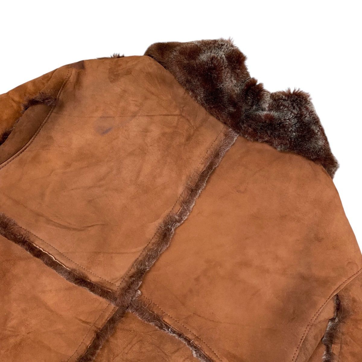 If Six Was Nine Magali Jessica Fur Suede Leather Jacket Size US L / EU 52-54 / 3 - 4 Thumbnail