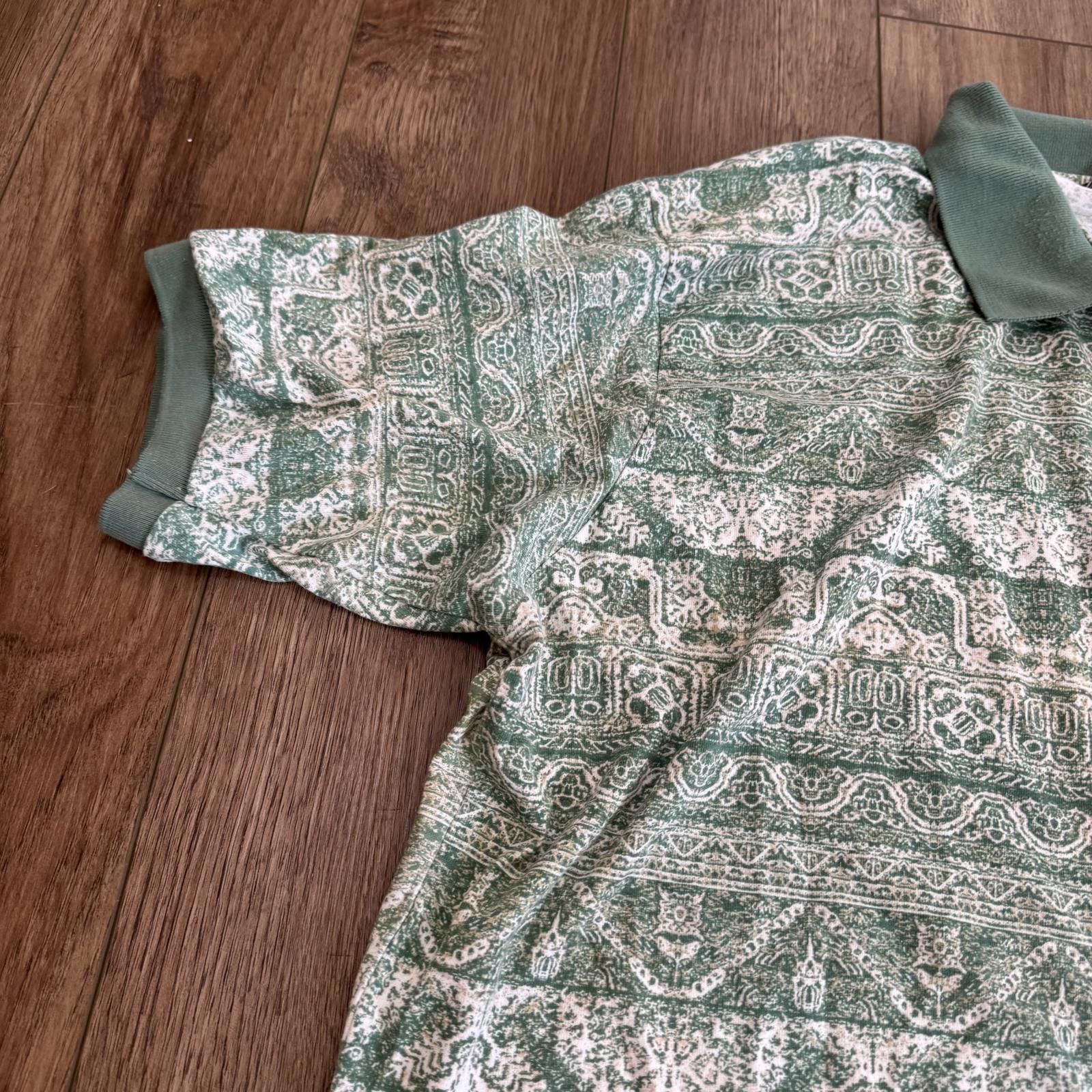 David Taylor Vintage 90s David Taylor Geometric Polo Shirt 3X Size US XXL / EU 58 / 5 - 3 Thumbnail