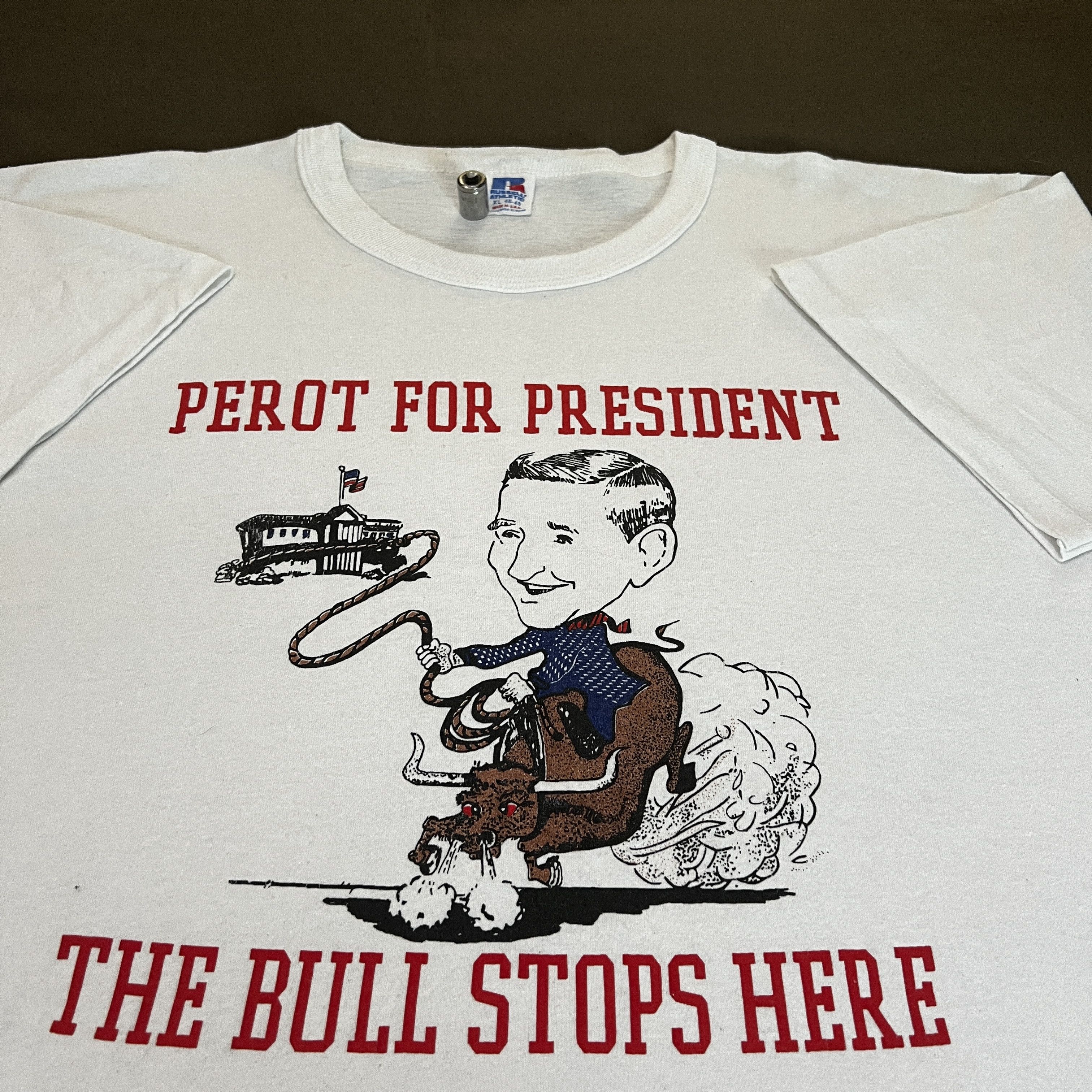 President's Vintage 90s Ross Perot for President Tee XL humor politics Size US XL / EU 56 / 4 - 1 Thumbnail