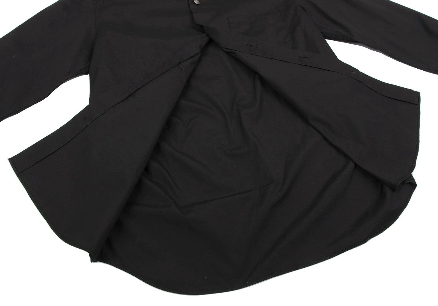 agnes b. Cotton Floral Button Long Sleeve Shirt in Black Size M Size US M / EU 48-50 / 2 - 10 Thumbnail