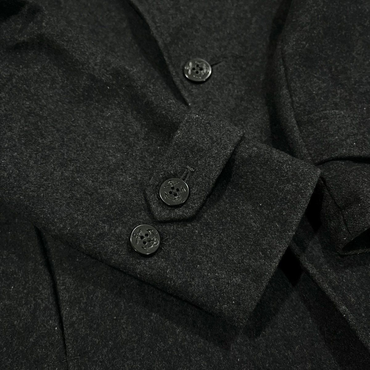 Global Work × Japanese Brand VINTAGE GLOBAL WORK WOOL PEA COAT Size US S / EU 44-46 / 1 - 4 Thumbnail