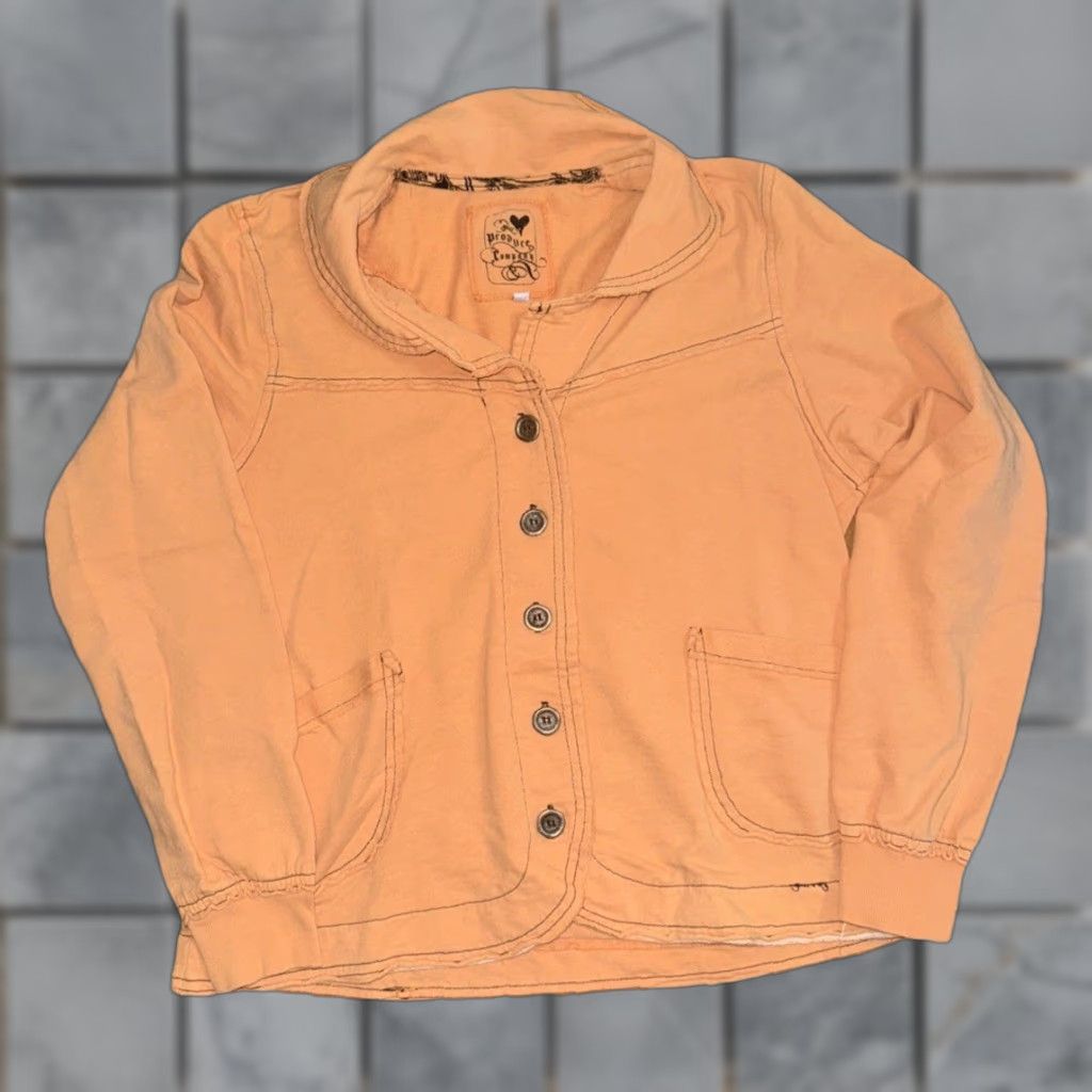 Vintage VINTAGE Produce Company Shirt Women 20x22 100% Cotton Orange Workwear Button-Up Long Sleeve Cropped Size M / US 6-8 / IT 42-44 - 1 Thumbnail