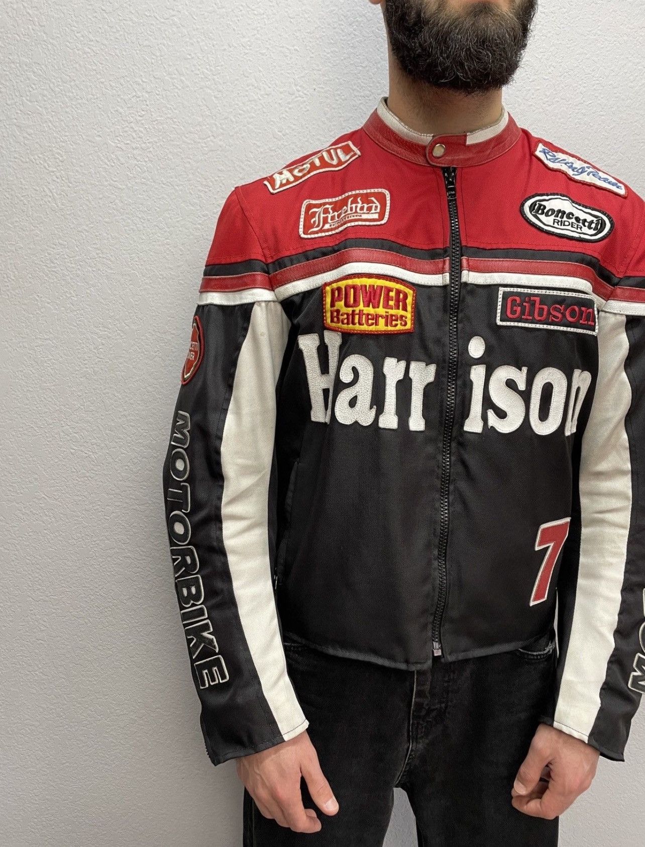 Racer Worldwide Harrison "Dark Devil" Racing Jacket - Nylon & Leather Hybrid Size US L / EU 52-54 / 3 - 5 Thumbnail