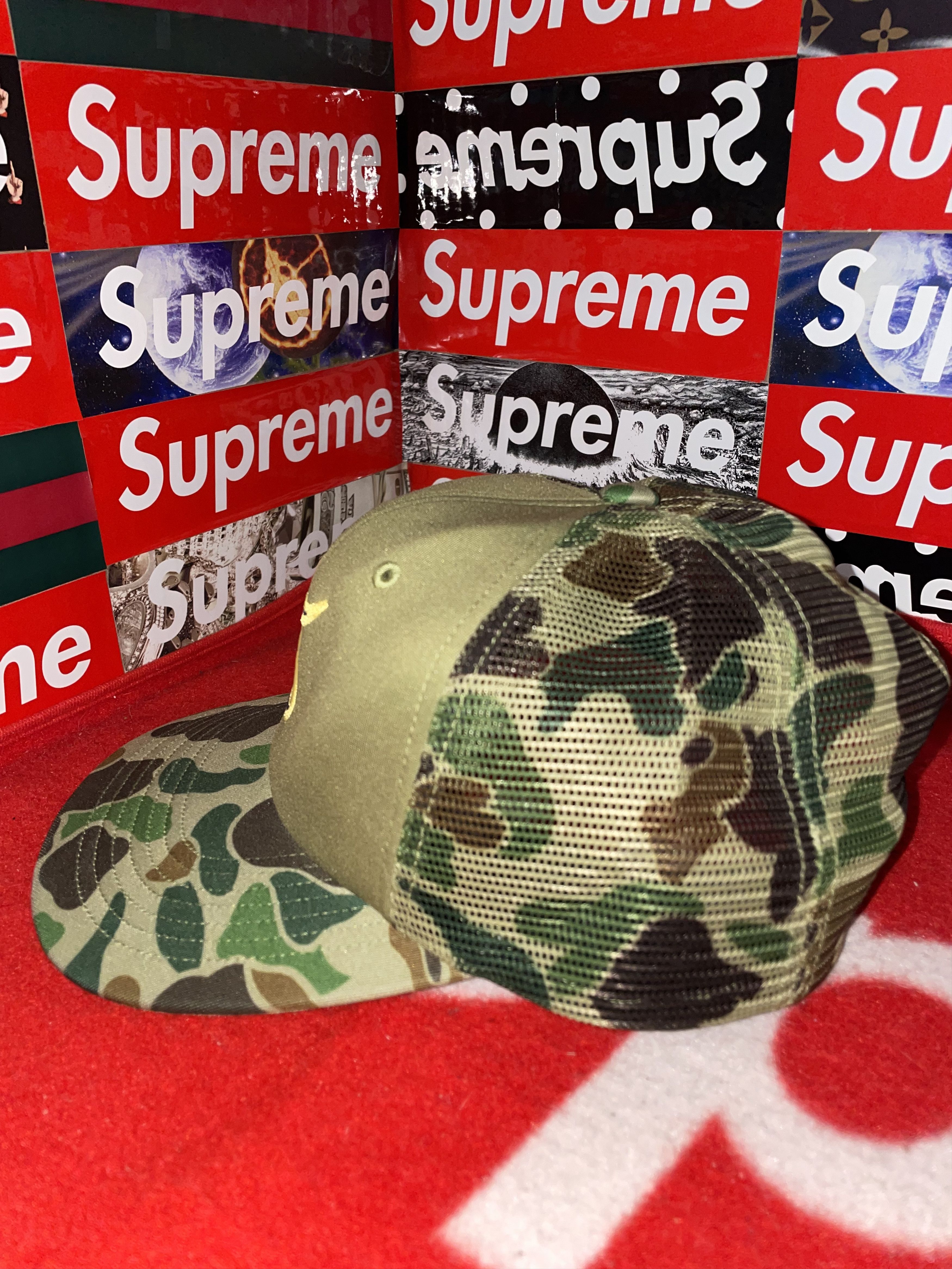 Supreme Supreme Contrast S Mesh Back 6-Panel Cap Olive FW25 NEW Size ONE SIZE - 5 Thumbnail