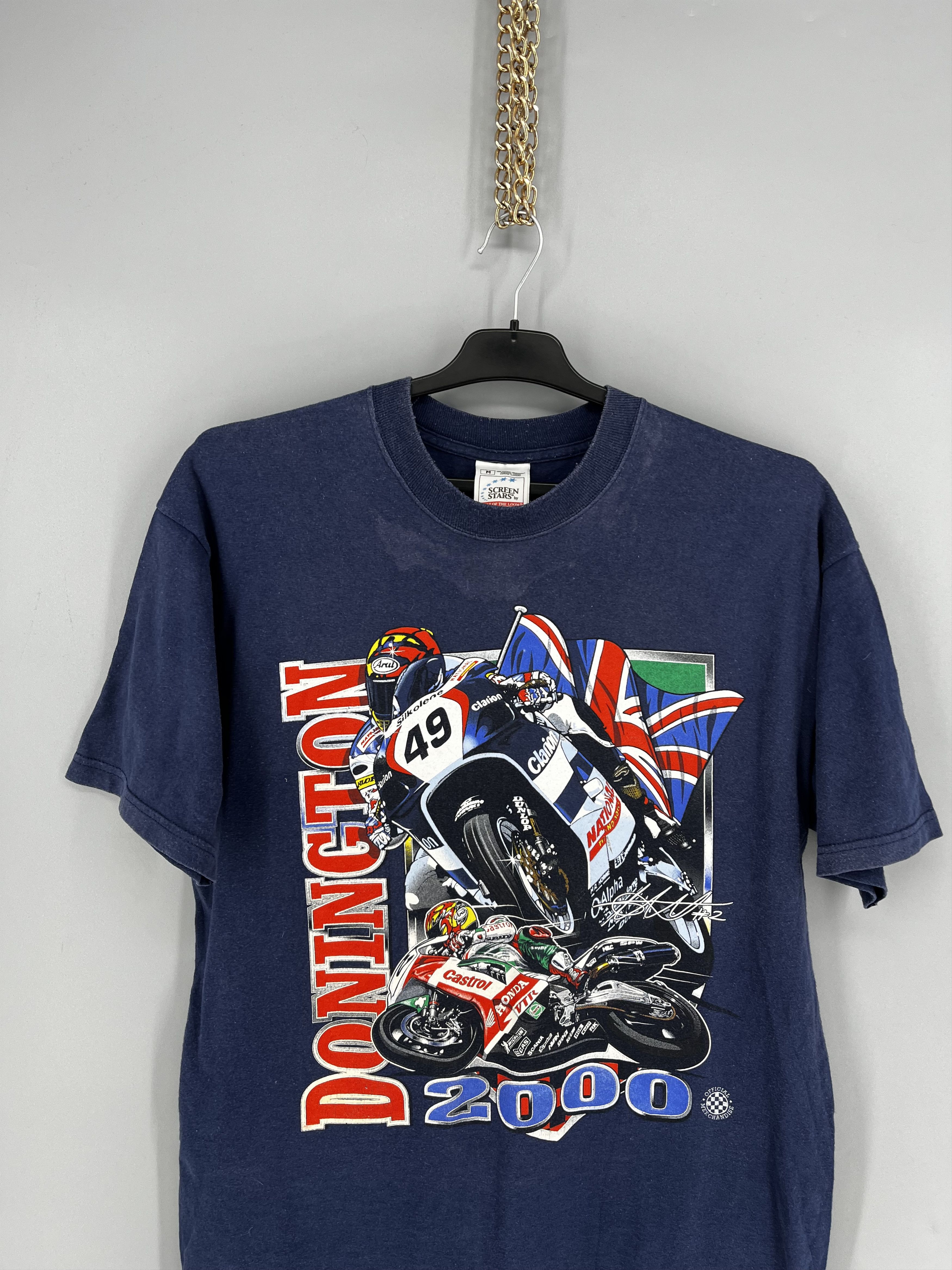 Vintage Vintage MotoGP Donington 2000 T-Shirt Screen Stars Racing Size US M / EU 48-50 / 2 - 6 Thumbnail