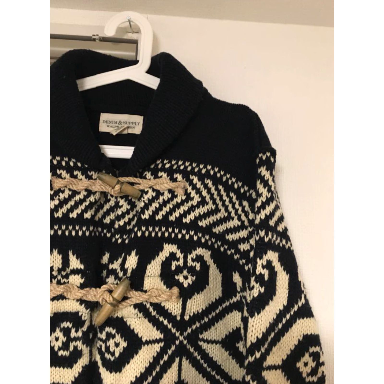 Ralph Lauren DENIM & SUPPLY Ralph Lauren Cardigan Men's L Size Black White Used from Japan Cardigan Mens L Black White Knit Graphic Print Vintage? Size US L / EU 52-54 / 3 - 2 Thumbnail