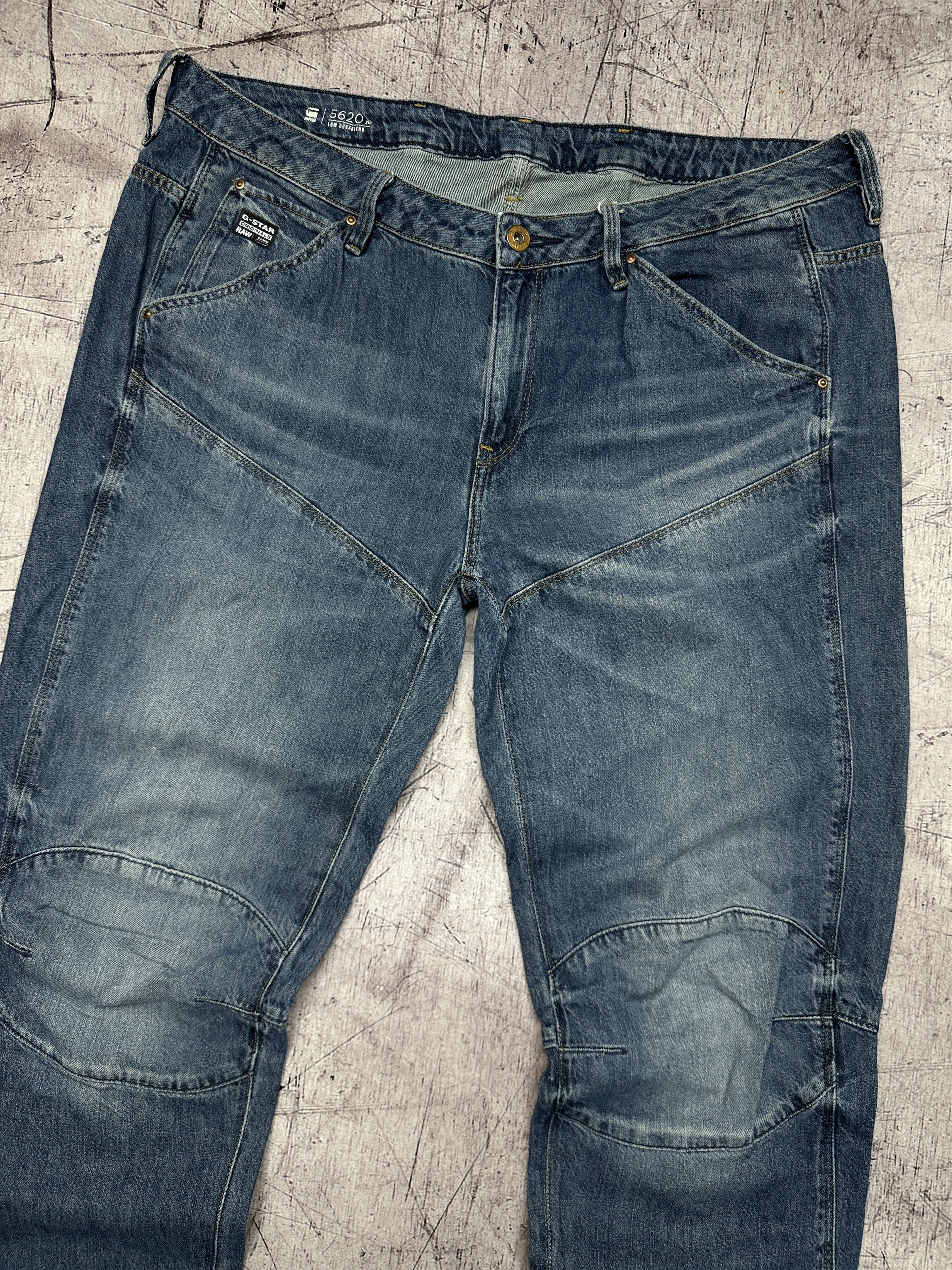 G-Star G Star Raw Womens 5620 3D Low Boyfriend Denim Pants Jeans Size 32" / US 10 / IT 46 - 2 Thumbnail