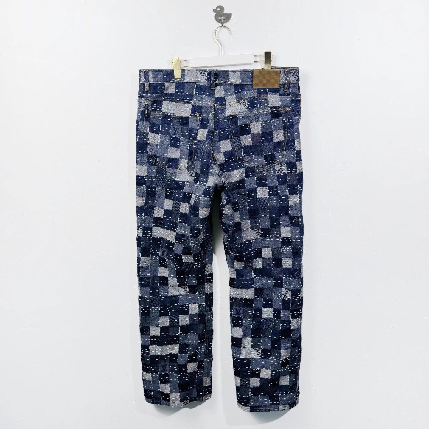 Louis Vuitton LV Nigo x 25 Damier print men's jeans 38 Size US 38 / EU 54 - 2 Thumbnail