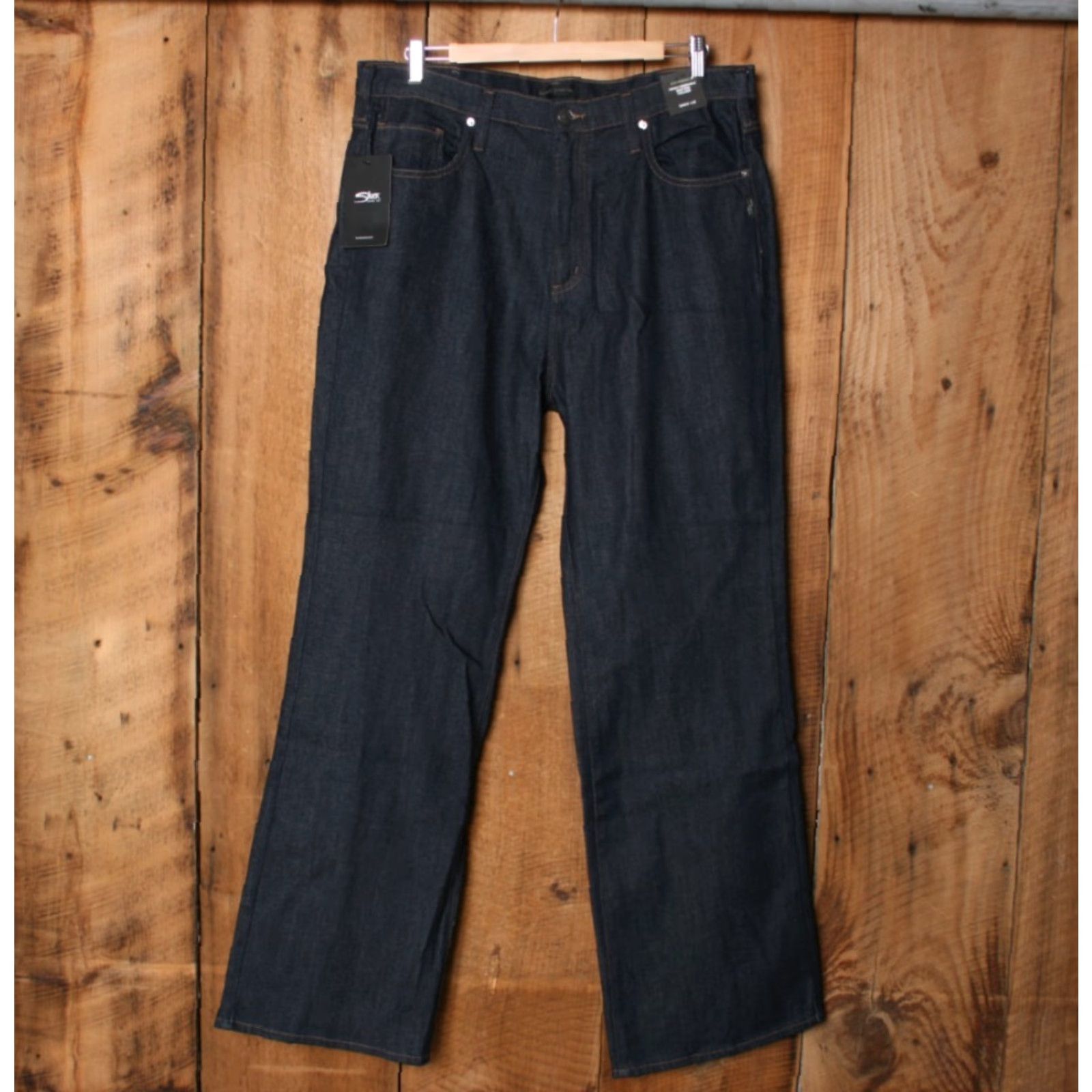 Silver Jeans Co. SILVER Jeans Blue Denim Jeans Sz. 16 L33 High Rise Wide-Leg 5-Pocket Womens Size 38" / US 16 / IT 52 - 2 Thumbnail