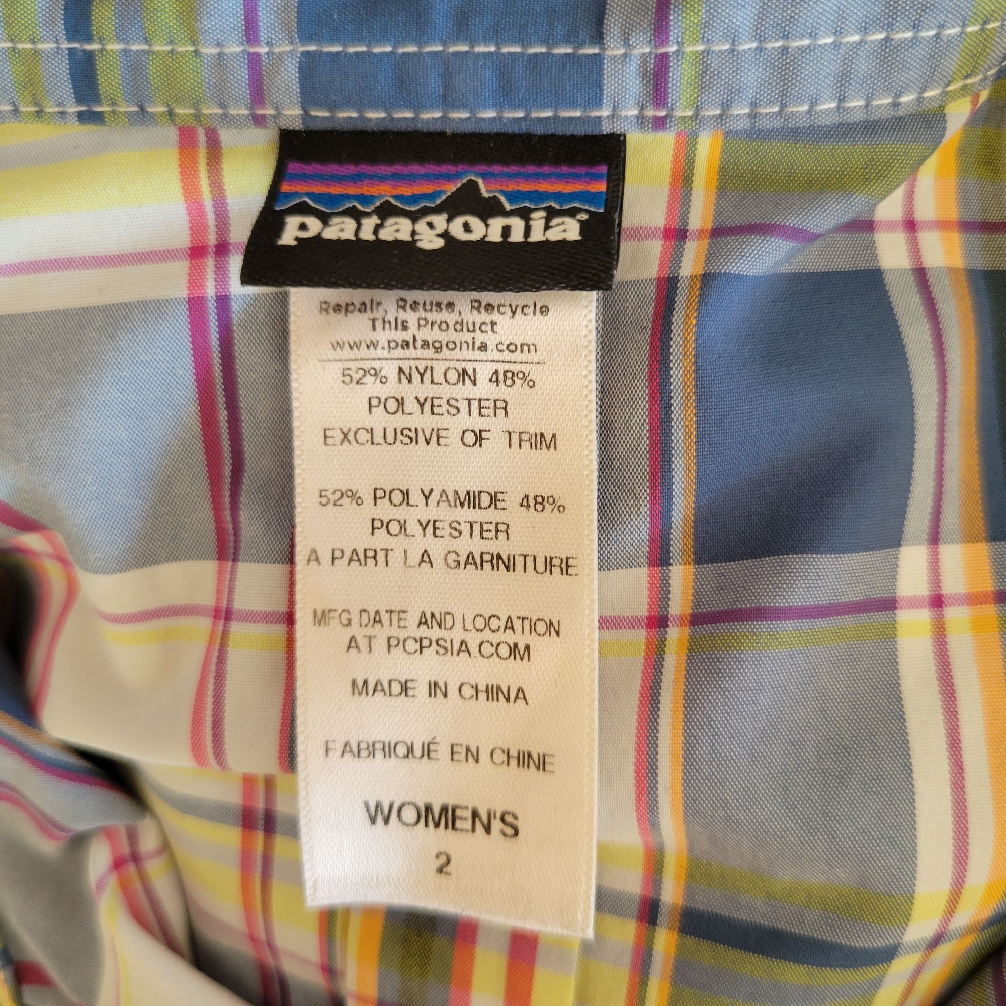 Patagonia Patagonia 2 Plaid Shirt Long Sleeve Button Down Athleisure S Size XS / US 0-2 / IT 36-38 - 3 Thumbnail