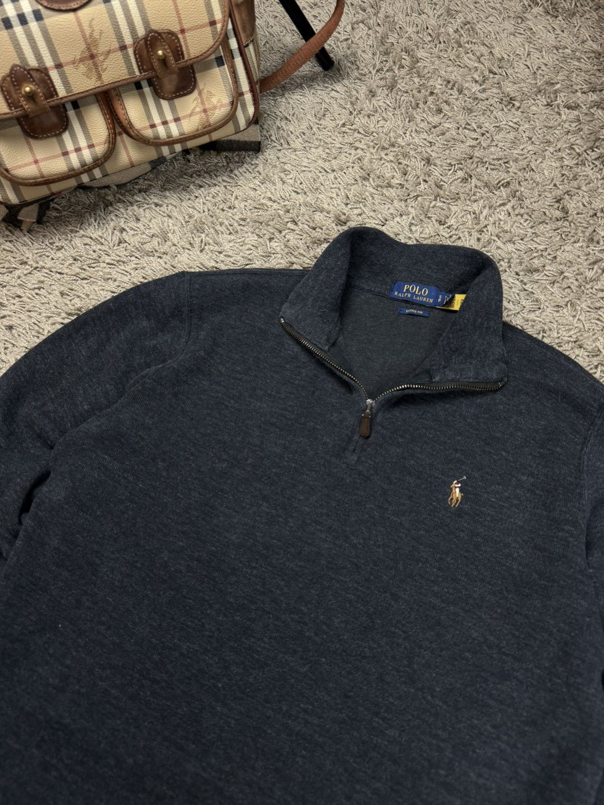 Polo Ralph Lauren 1/4 zip sweatshirt Polo Ralph Lauren original old money item Size US S / EU 44-46 / 1 - 2 Thumbnail