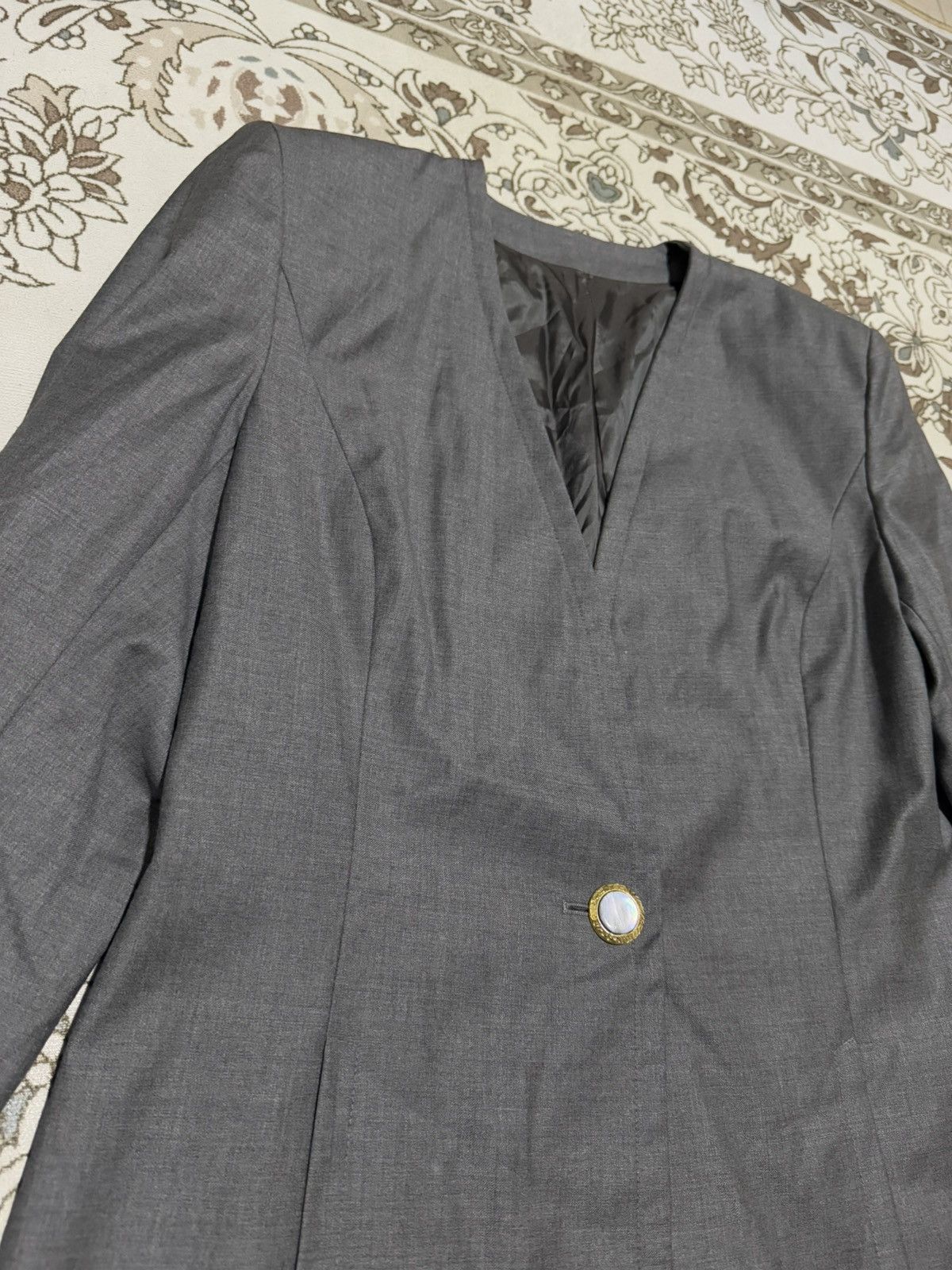 Loro Piana × Marina Rinaldi Rayon Loro Piana for Marina Rinaldi Fine Suit Cropped Blazer Size L / US 10 / IT 46 - 4 Thumbnail