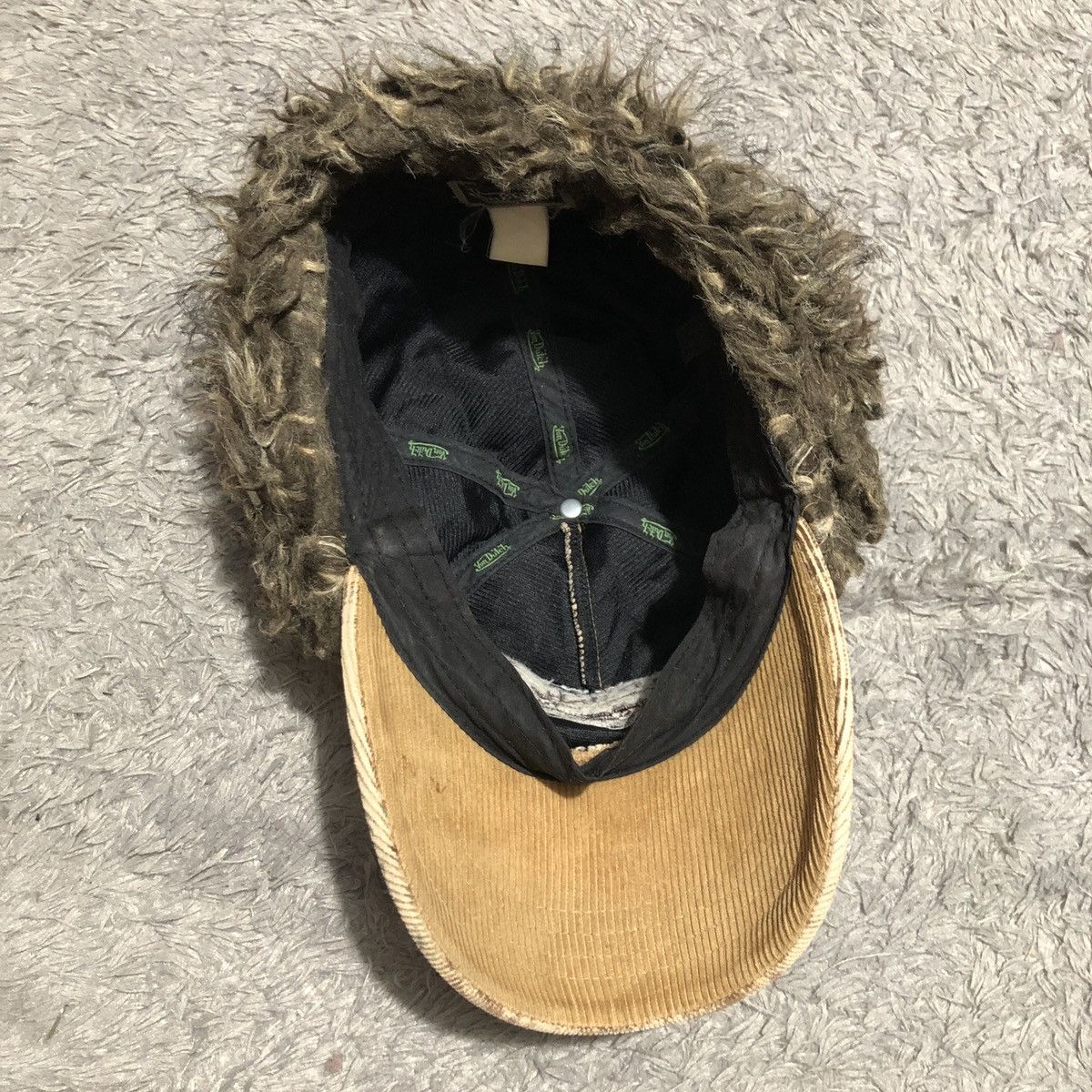 Vintage × Von Dutch 🔥last price🔥 VON DUTCH FAUX FUR CORDUROY CAP Size ONE SIZE - 8 Thumbnail