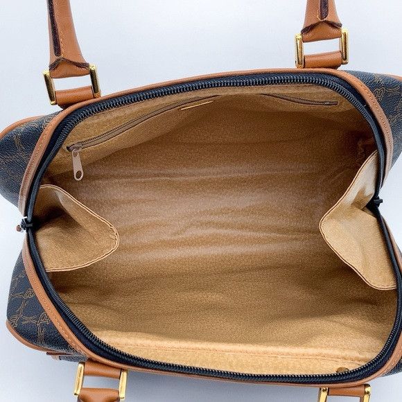Bally Vintage Bally Monogram Satchel Handbag in Brown and Tan Size ONE SIZE - 13 Thumbnail