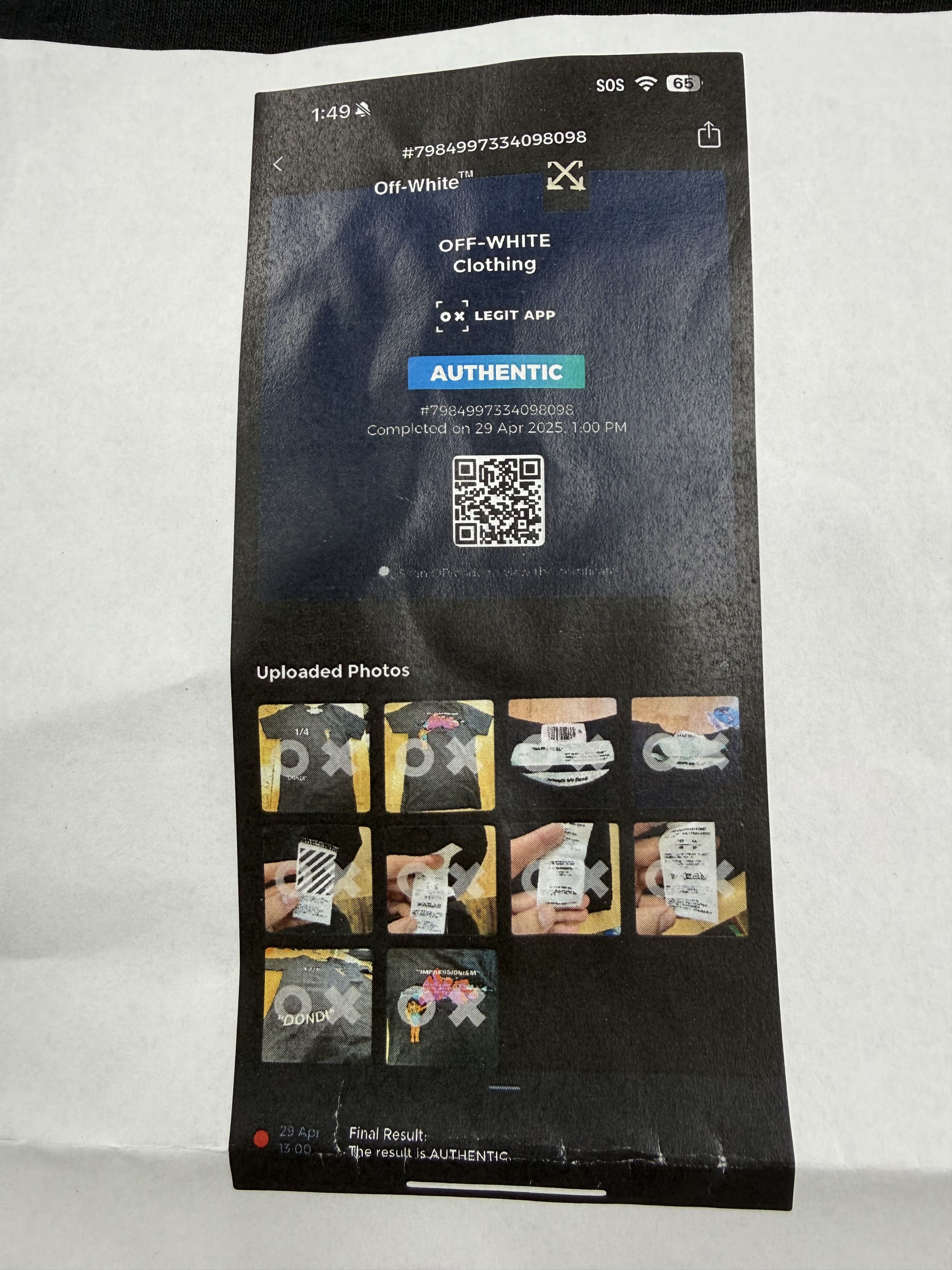Off-White Off-White Virgil Abloh Dondi White Impressionism T-Shirt XS Size US XS / EU 42 / 0 - 11 Thumbnail